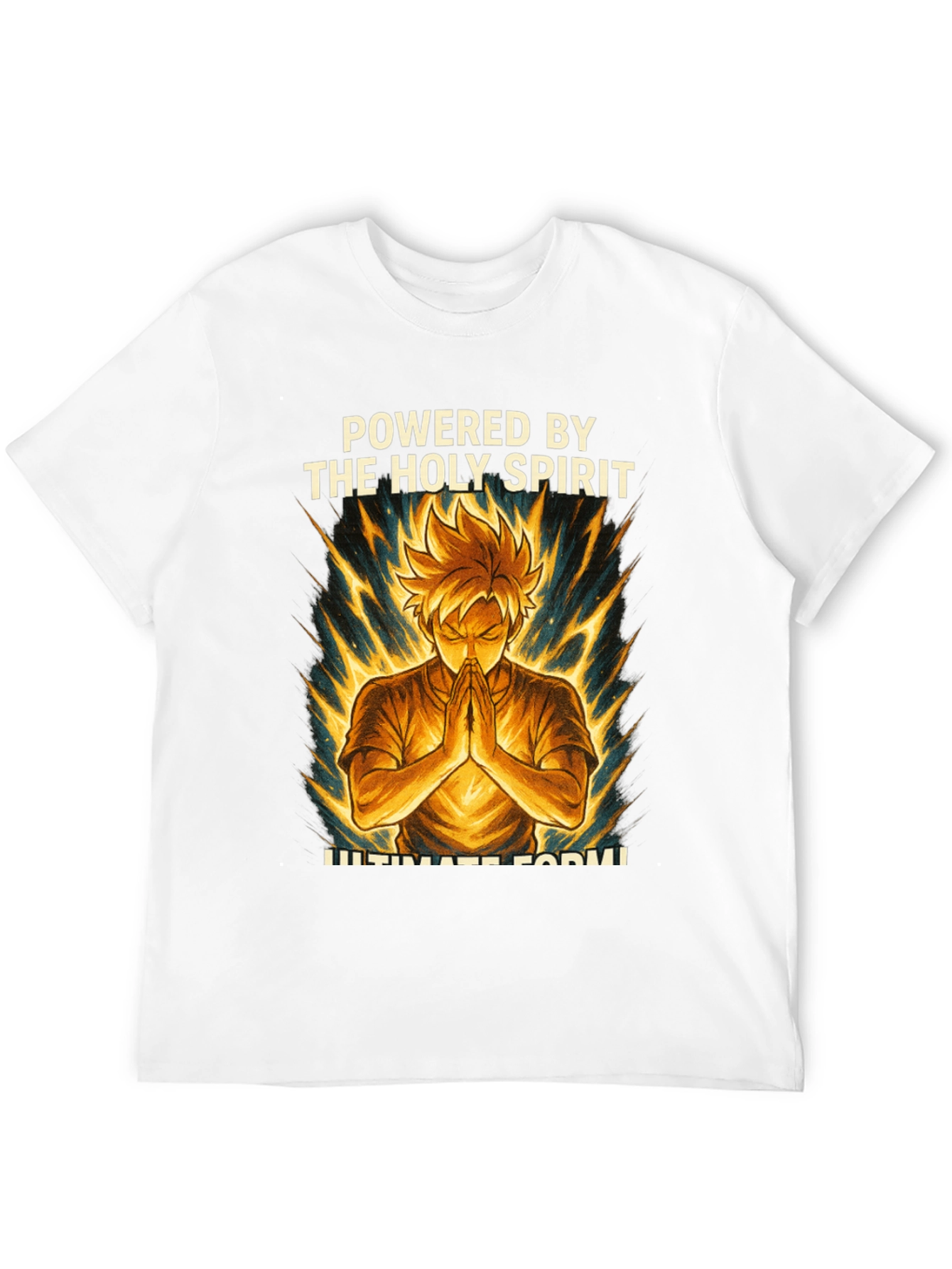 Powered by The Holy Spirit Anime Style T-Shirt