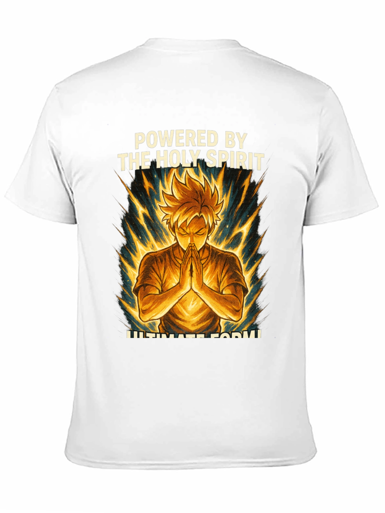 Powered by The Holy Spirit Anime Style T-Shirt