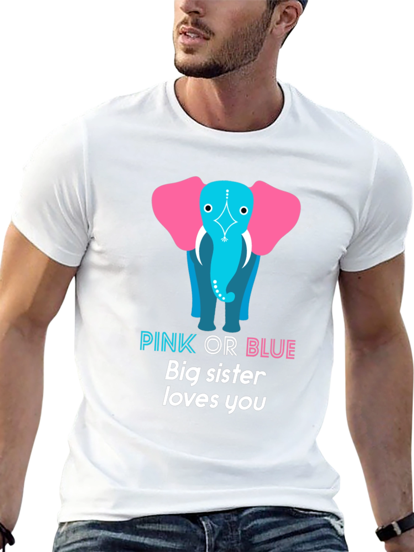 Pink or Blue Big Sister T-Shirt