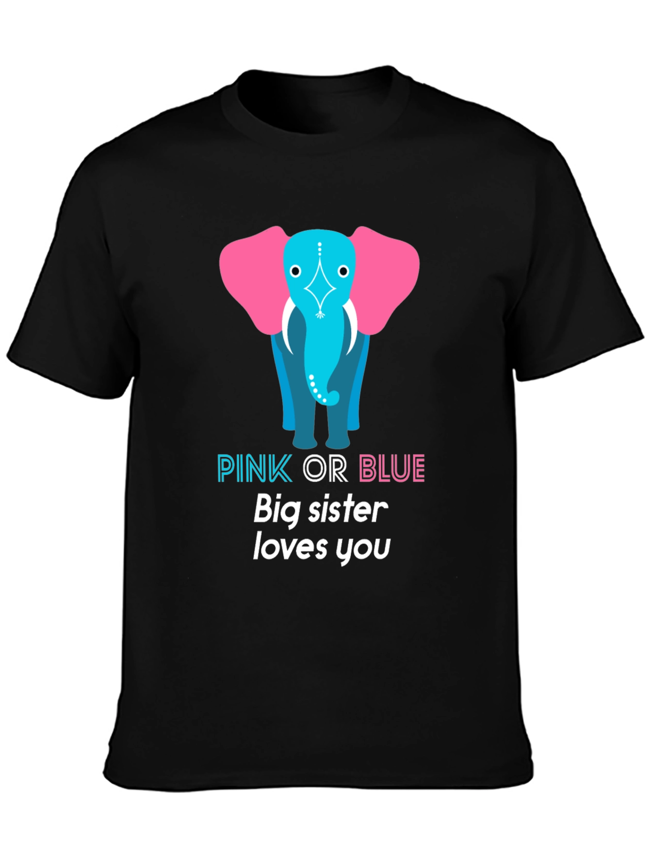 Pink or Blue Big Sister T-Shirt