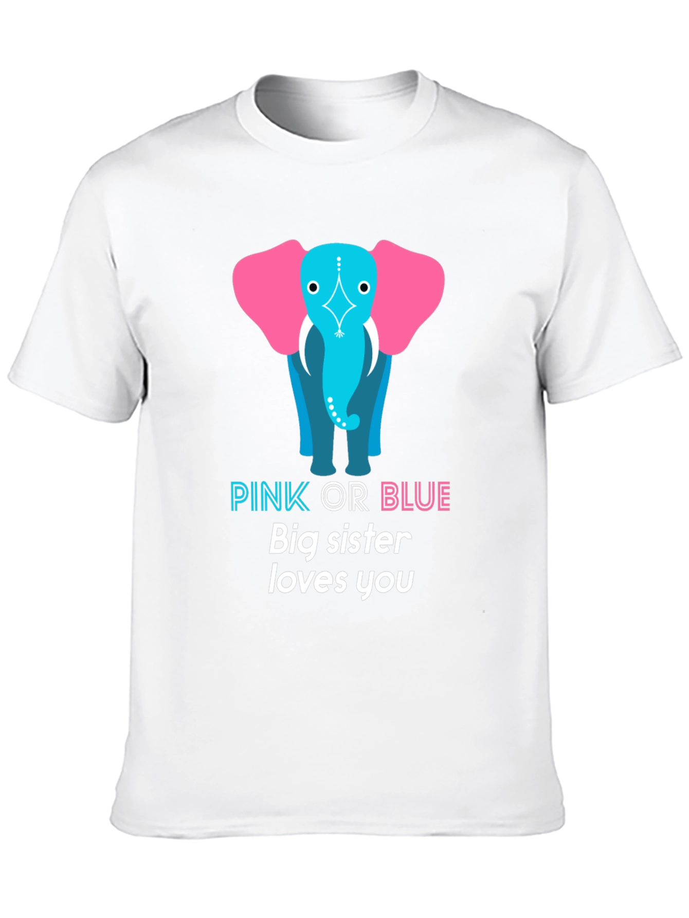 Pink or Blue Big Sister T-Shirt