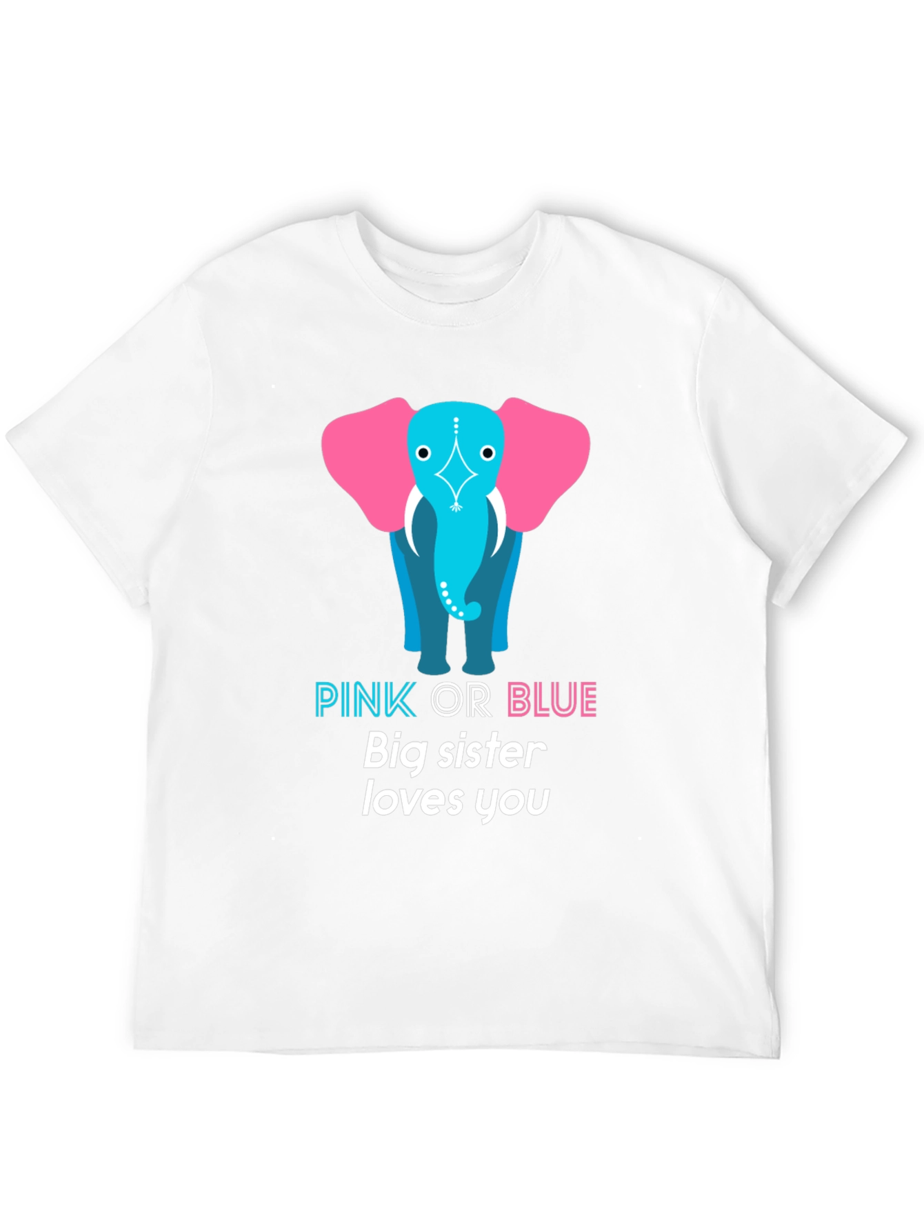 Pink or Blue Big Sister T-Shirt