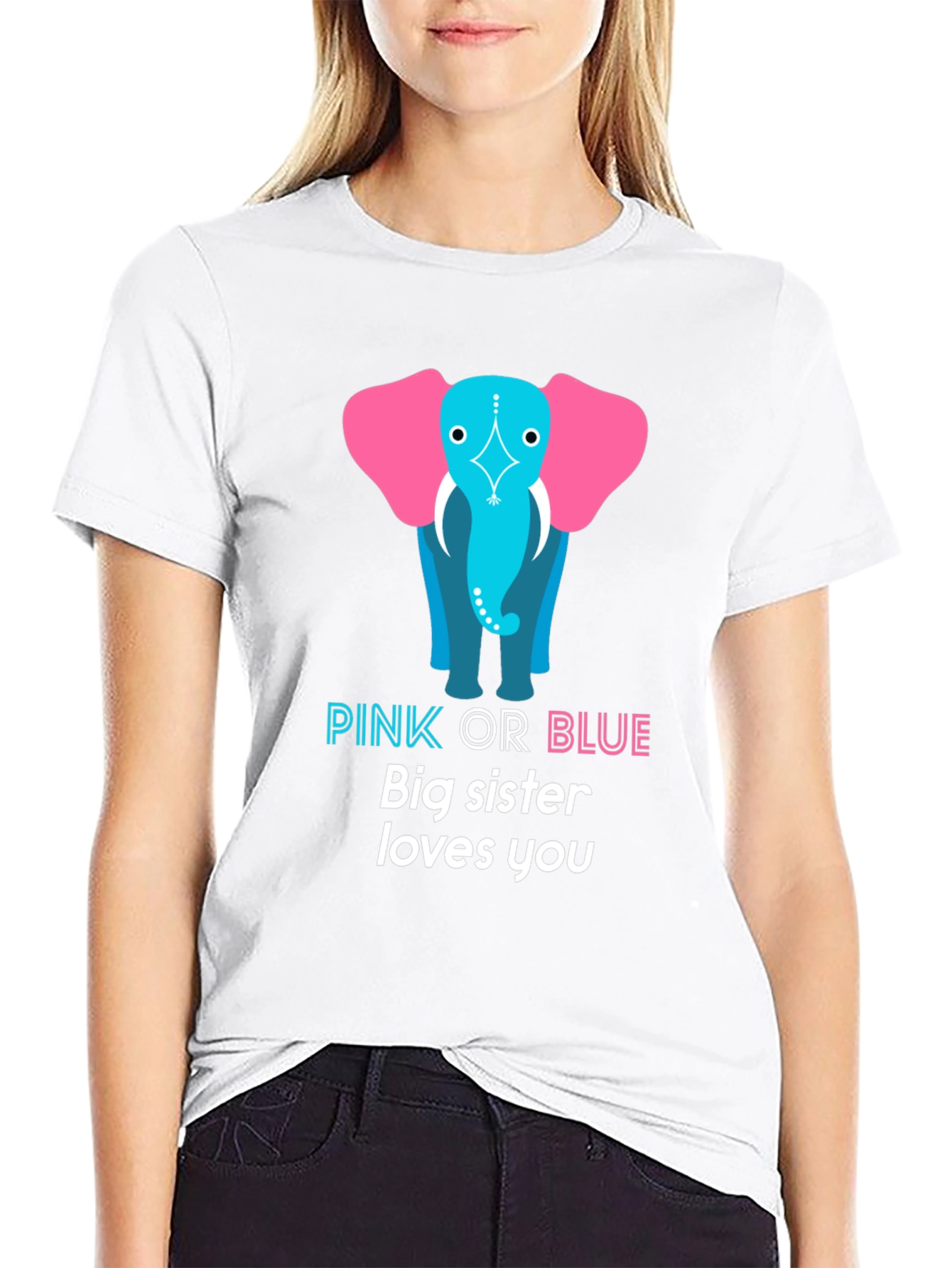 Pink or Blue Big Sister T-Shirt