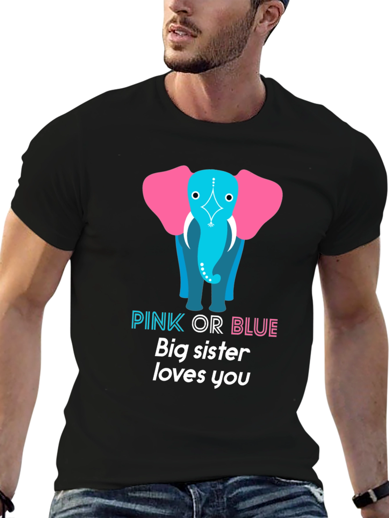 Pink or Blue Big Sister T-Shirt