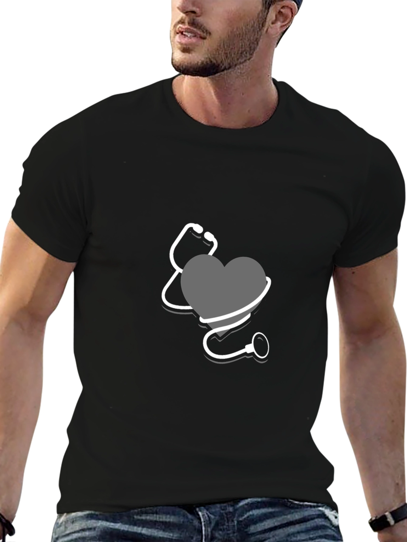 Heartbeat Stethoscope Graphic Tee