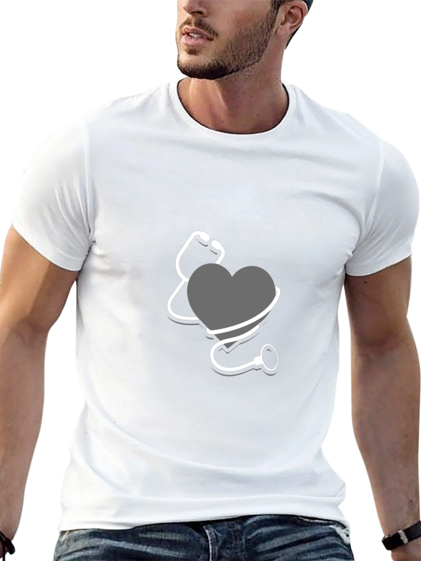 Heartbeat Stethoscope Graphic Tee