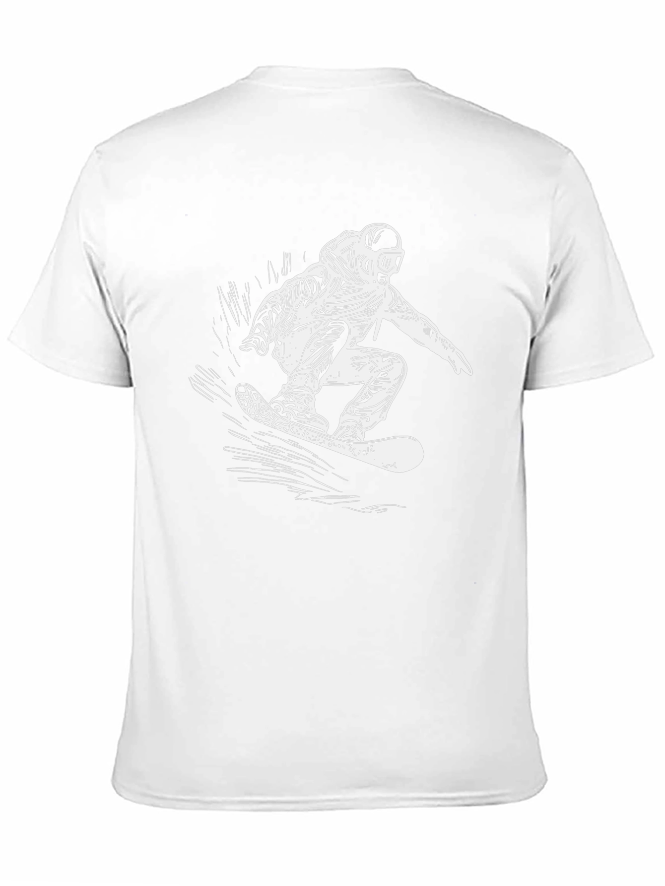 Cool Snowboarder Graphic Black T-Shirt