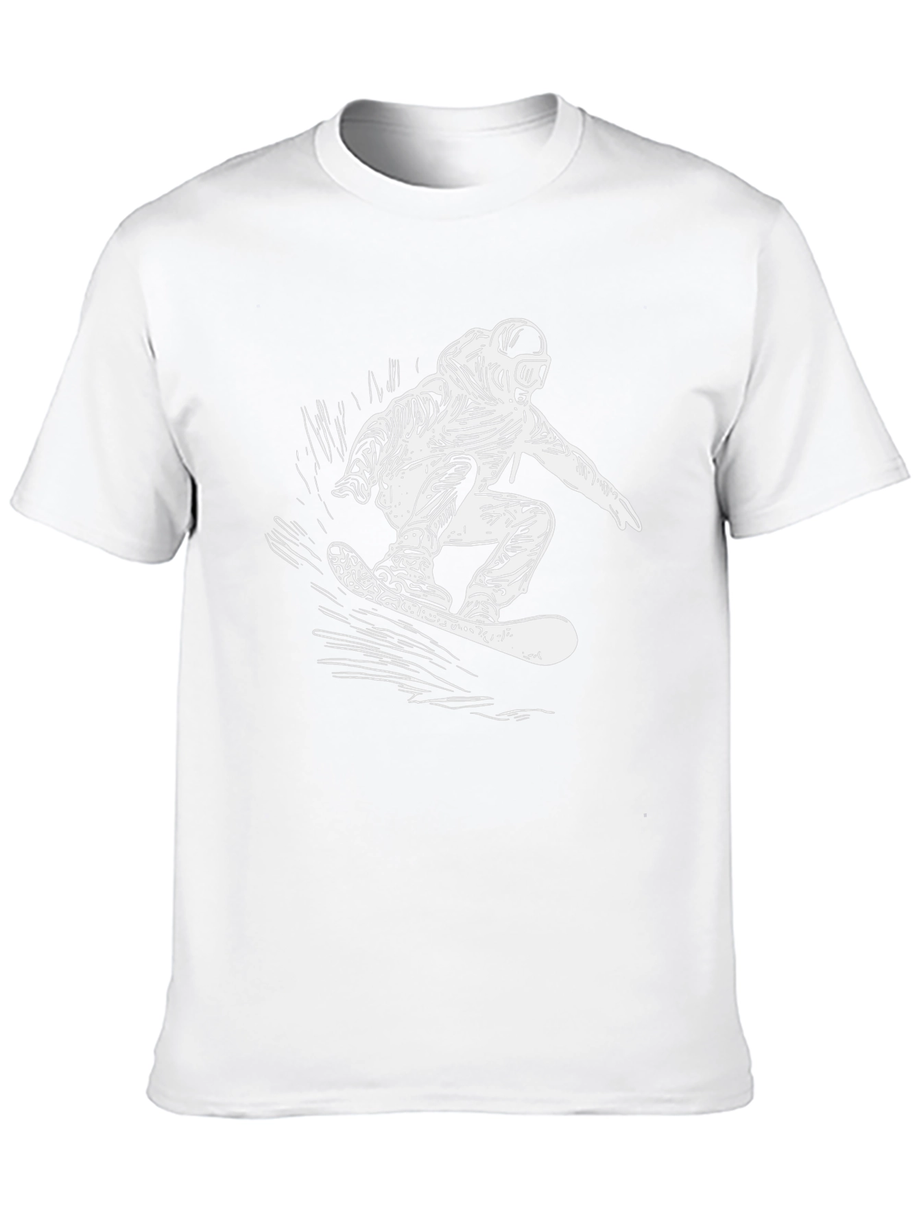 Cool Snowboarder Graphic Black T-Shirt