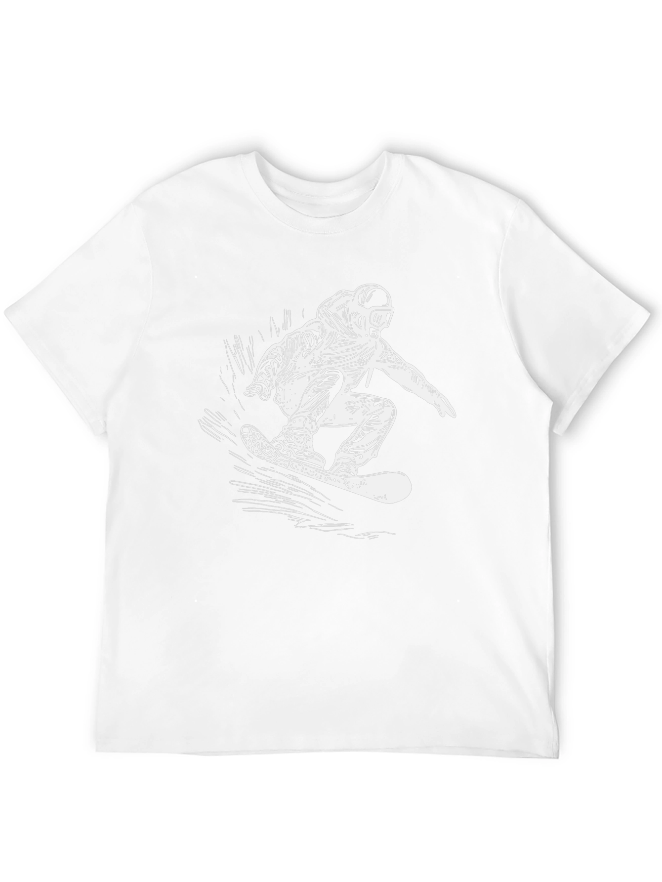 Cool Snowboarder Graphic Black T-Shirt