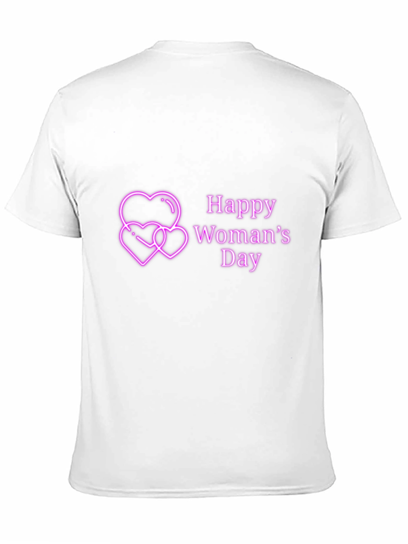 Happy Womans Day Tee - Black Graphic T-Shirt