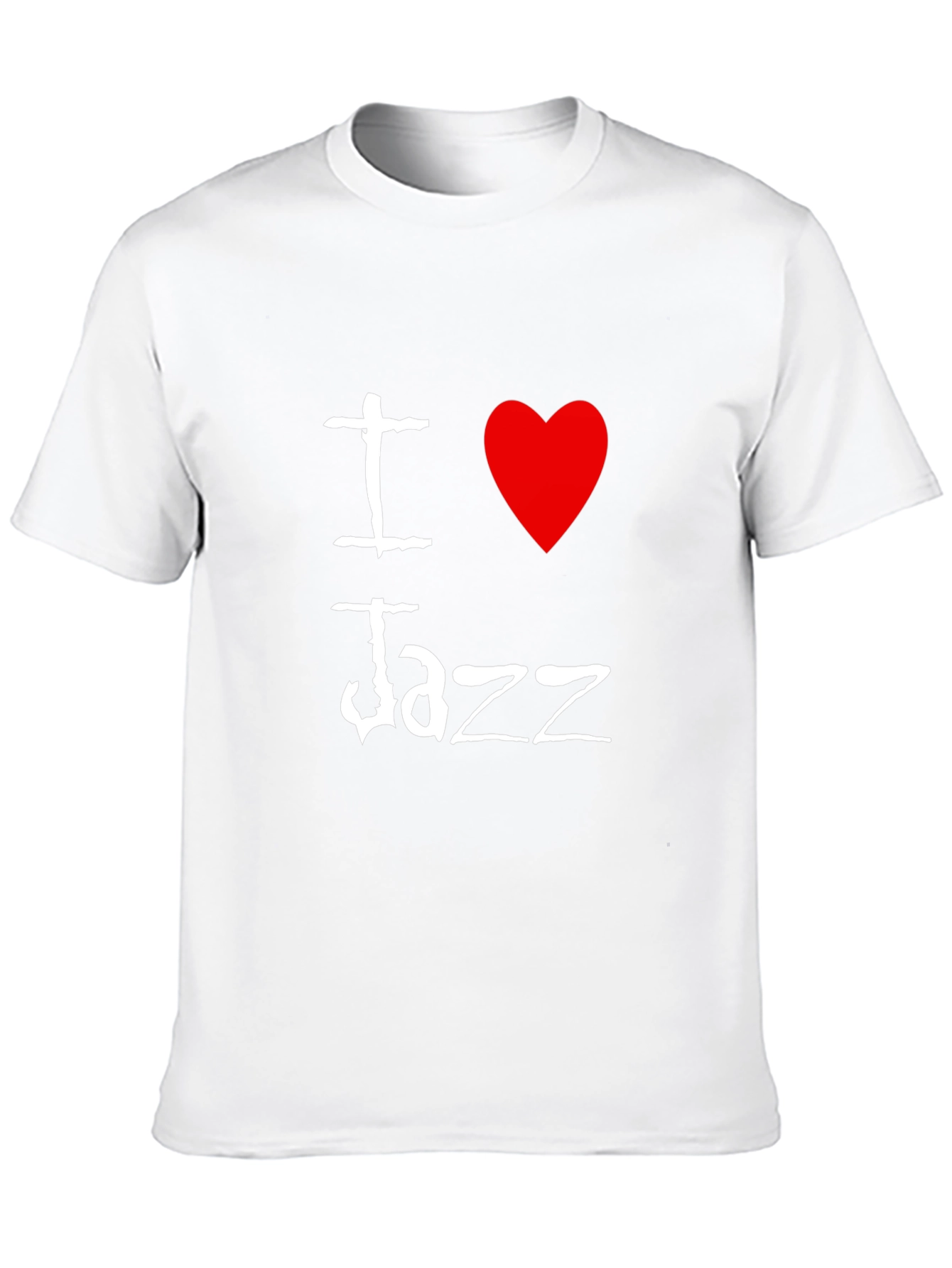 I Love Jazz Graphic T-Shirt - Mens Black Tee
