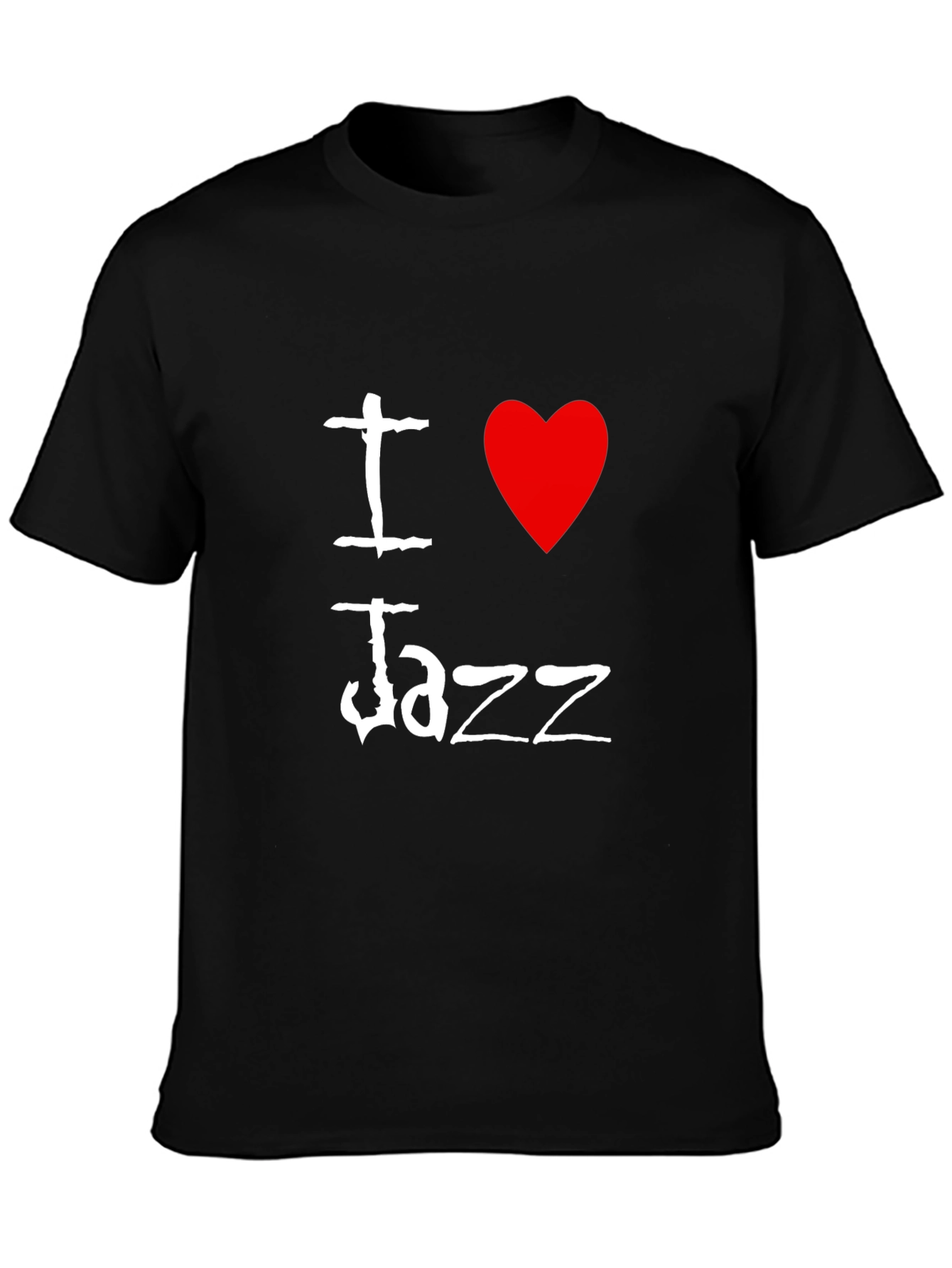 I Love Jazz Graphic T-Shirt - Mens Black Tee