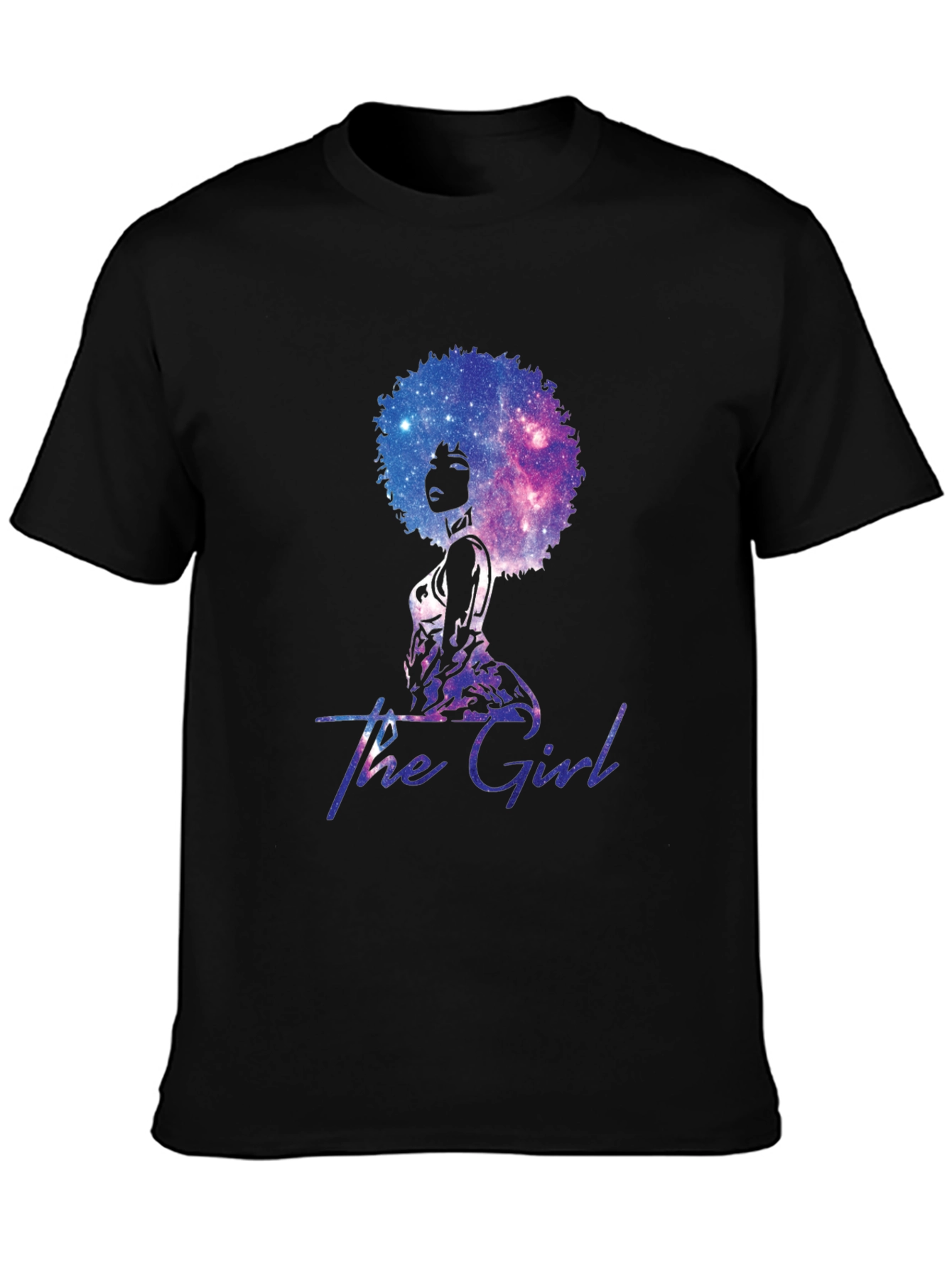 The Girl Galaxy Afro T-Shirt - Unique Graphic Tee