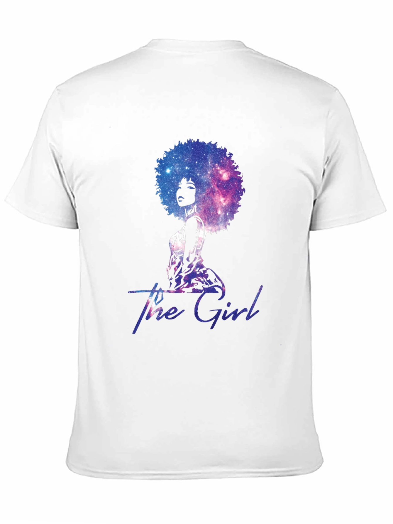 The Girl Galaxy Afro T-Shirt - Unique Graphic Tee