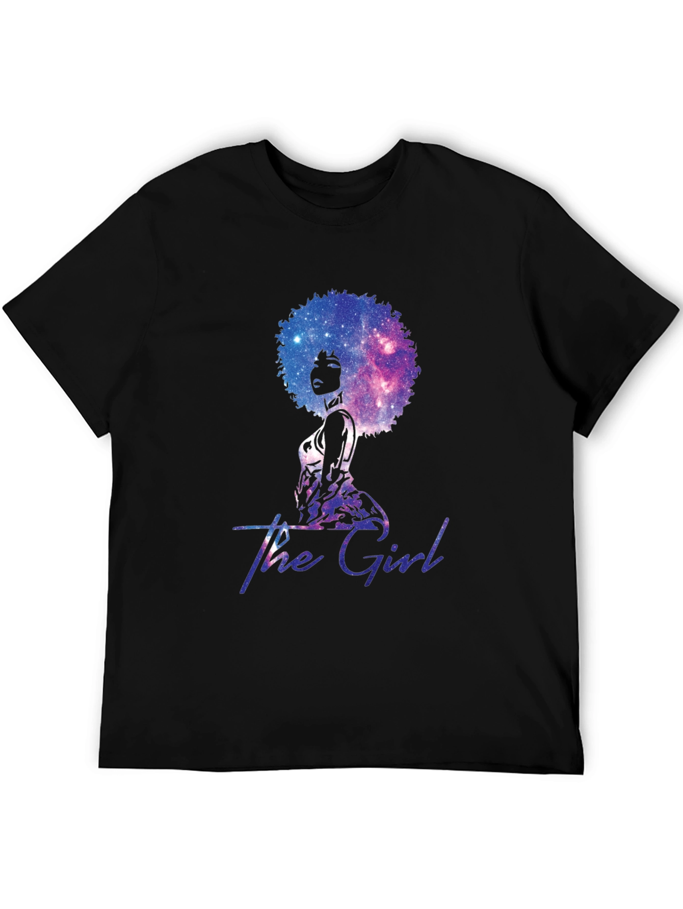 The Girl Galaxy Afro T-Shirt - Unique Graphic Tee