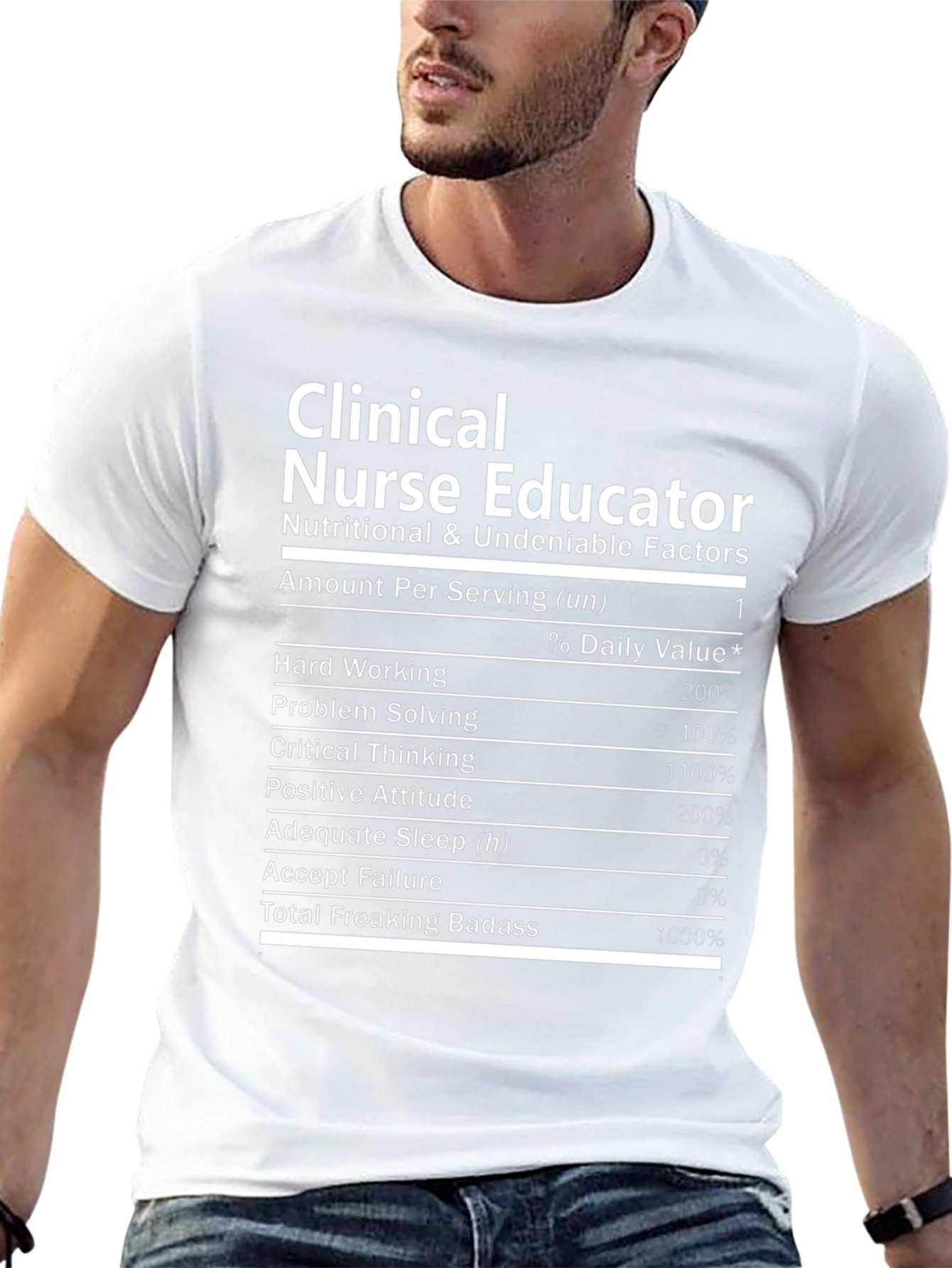 Clinical Nurse Educator T-Shirt Nutritional Facts