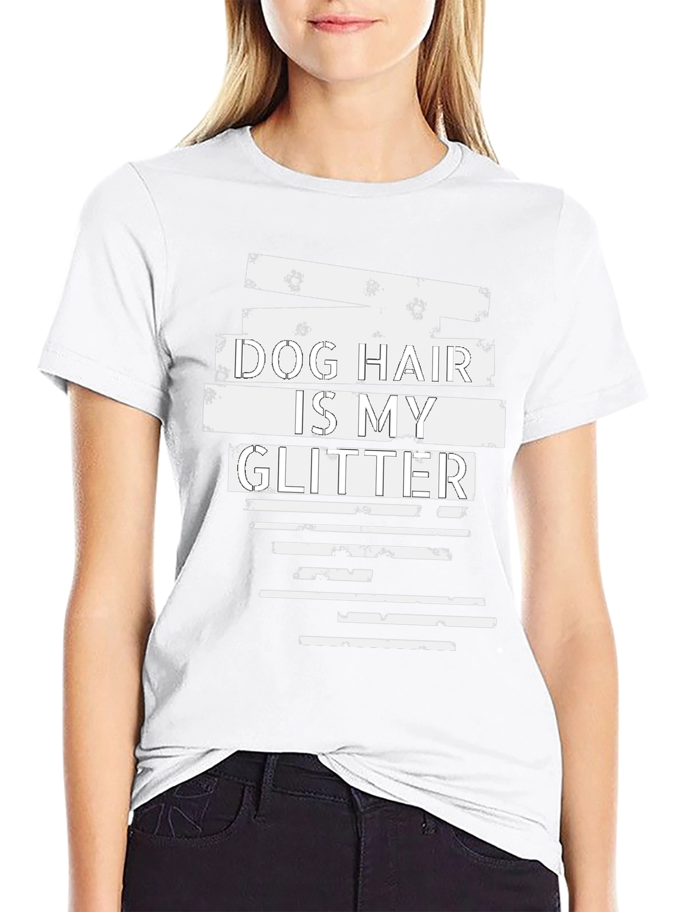 Dog Hair is My Glitter Graphic T-Shirt - Unisex
