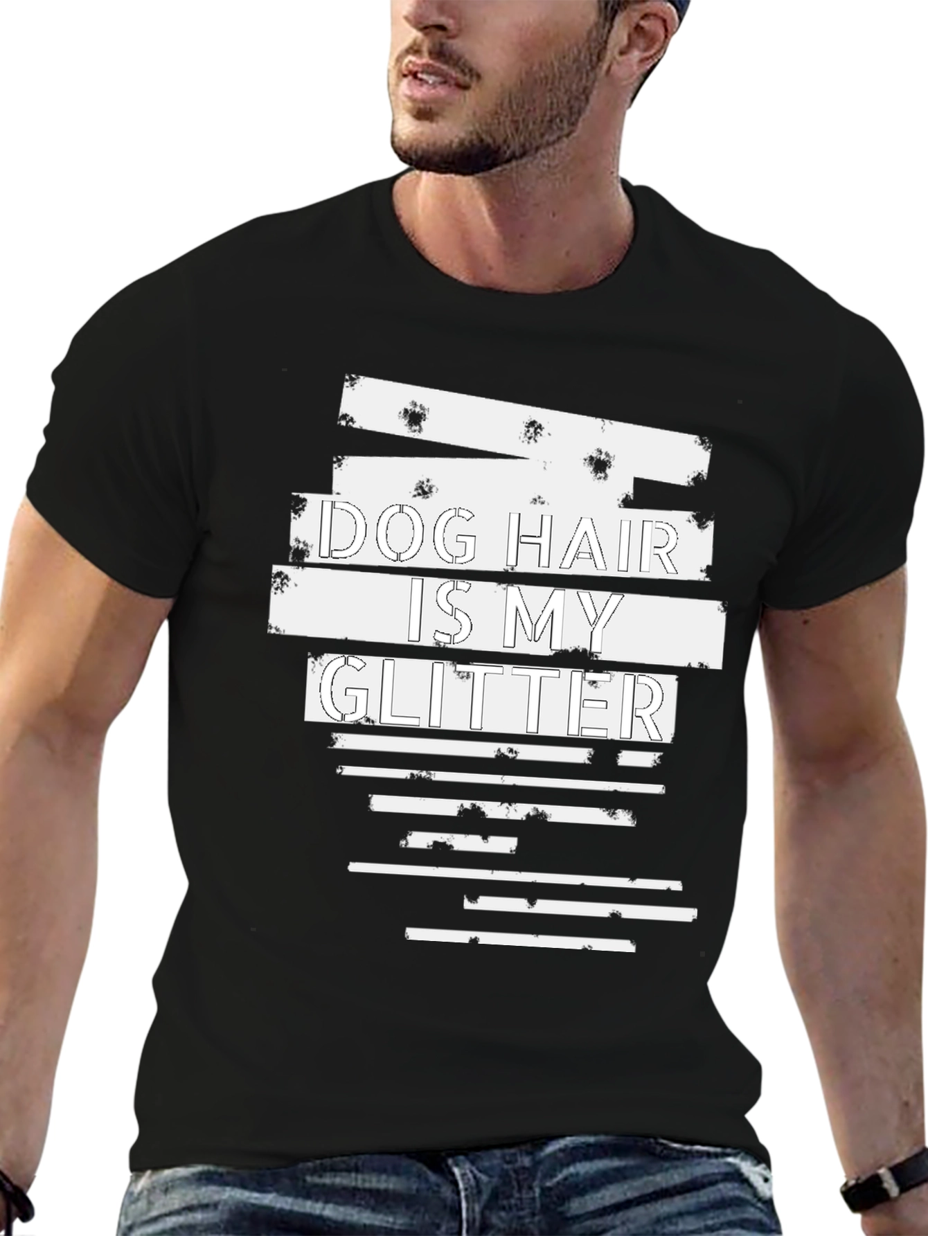 Dog Hair is My Glitter Graphic T-Shirt - Unisex