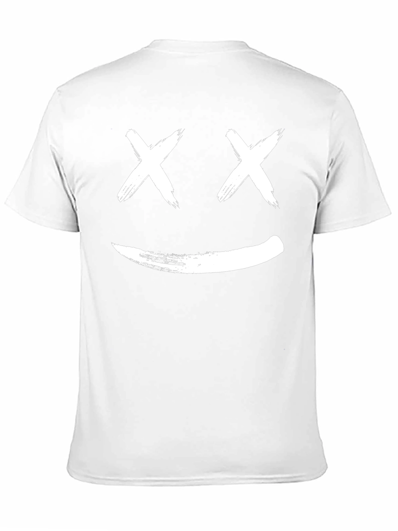 Smiley Face Graphic Tee - Casual Black T-Shirt