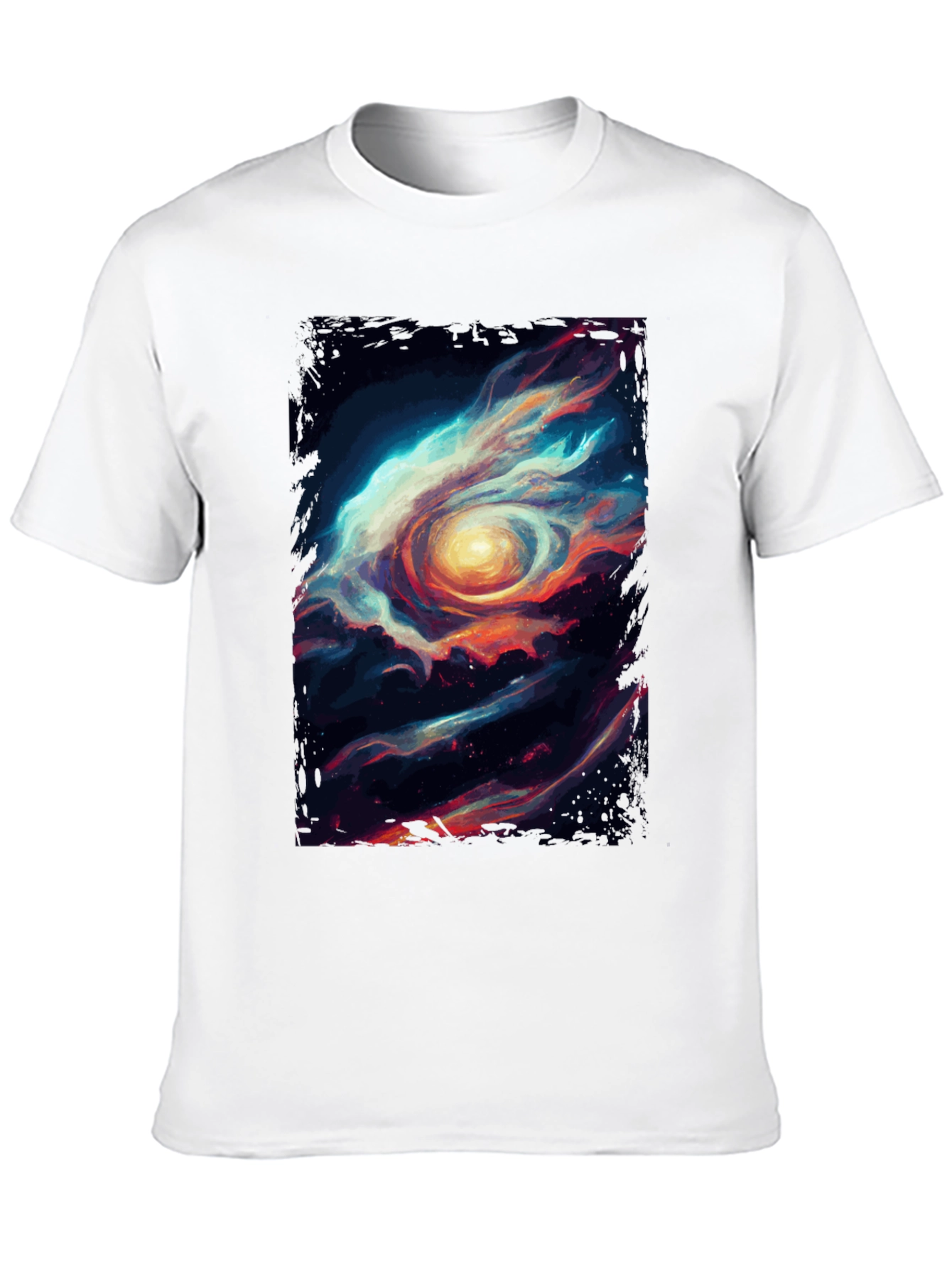 Cosmic Eye Graphic Tee - Stylish Black Cotton T-Shirt