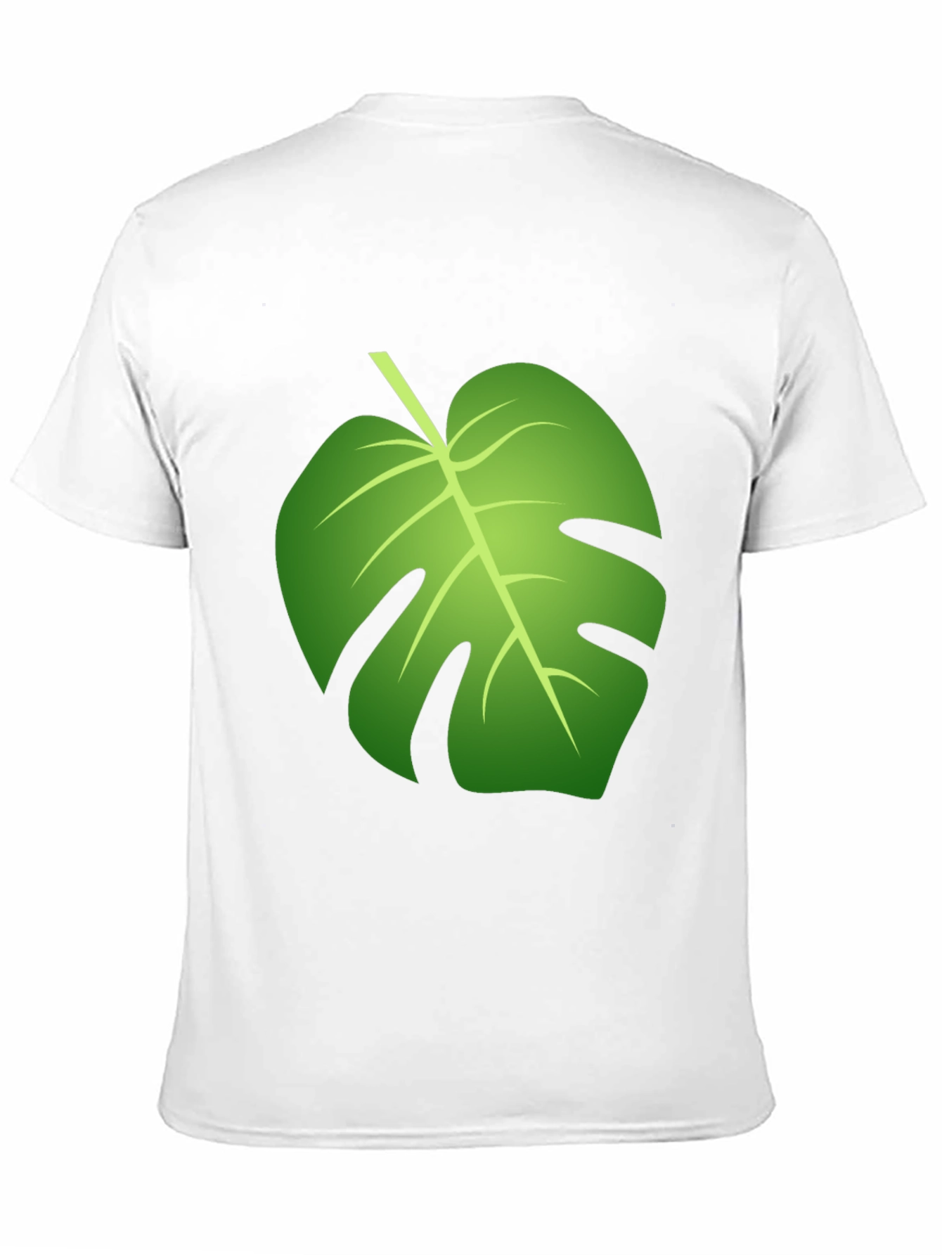 Tropical Monstera Leaf Graphic Black T-Shirt