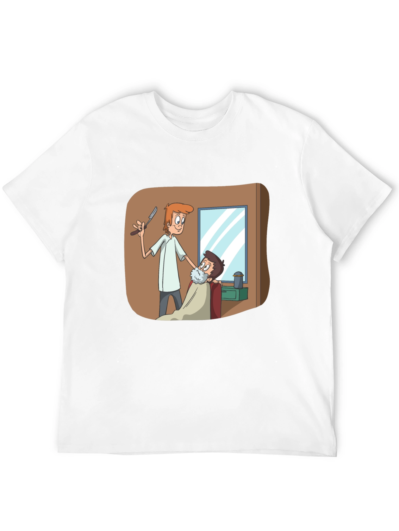 Barber Shop T-Shirt Cartoon Barber