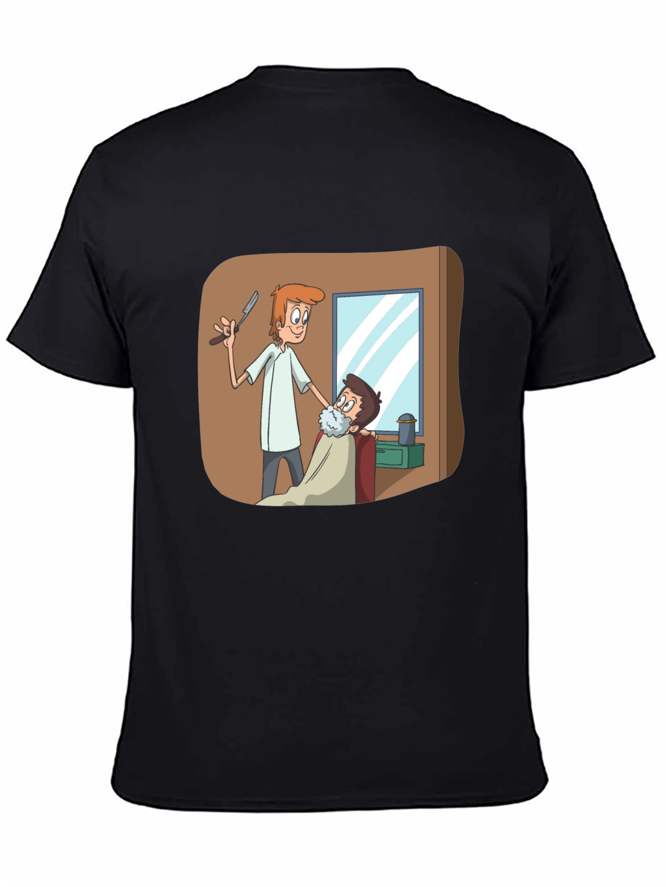 Barber Shop T-Shirt Cartoon Barber