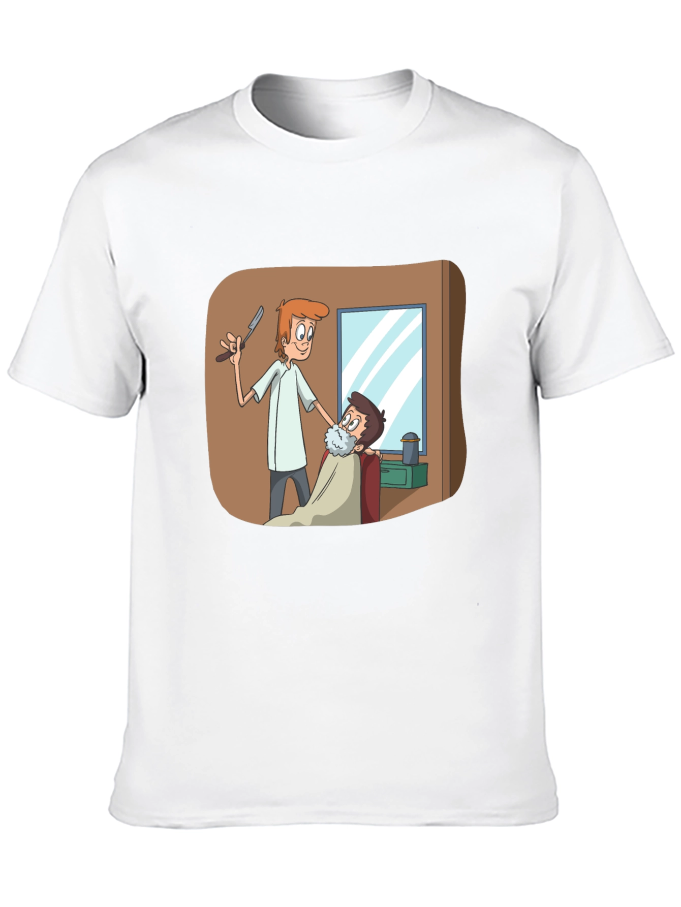 Barber Shop T-Shirt Cartoon Barber