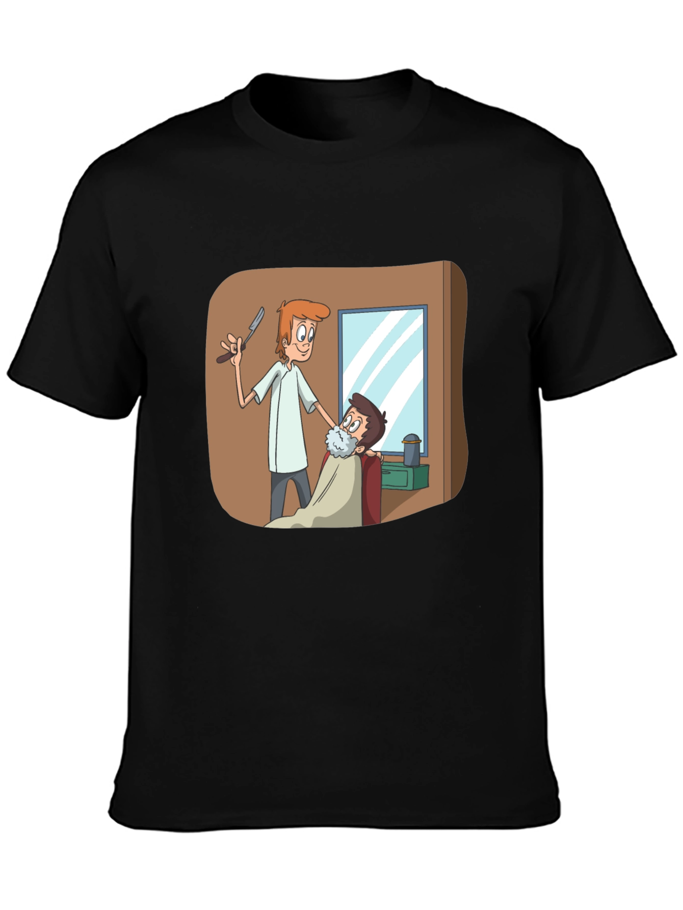 Barber Shop T-Shirt Cartoon Barber