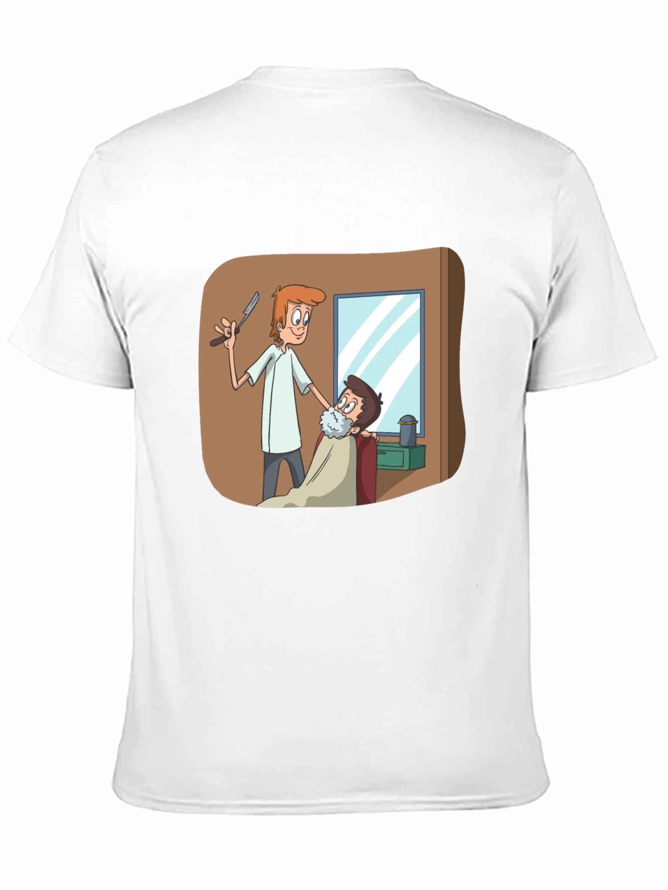 Barber Shop T-Shirt Cartoon Barber