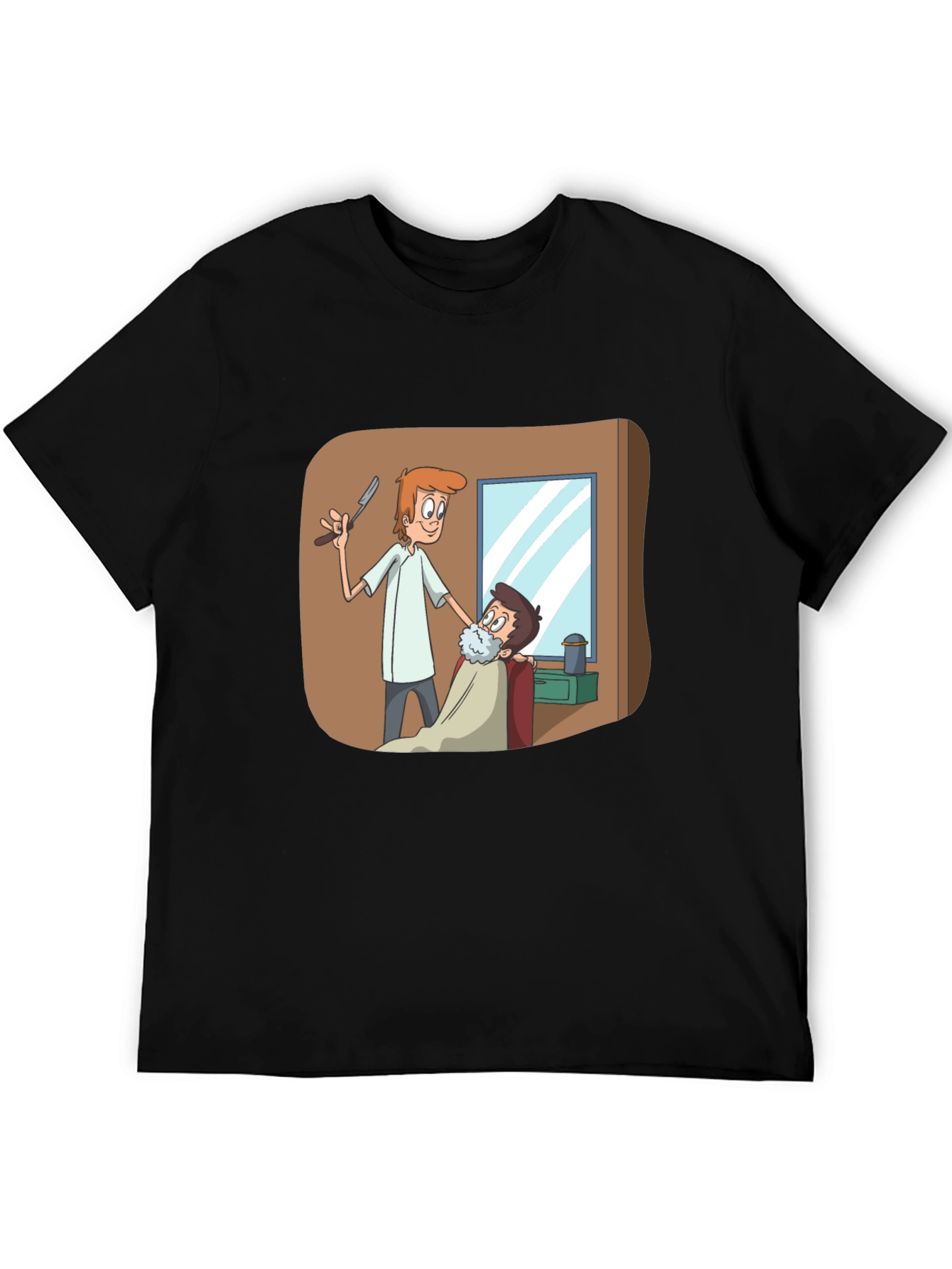 Barber Shop T-Shirt Cartoon Barber