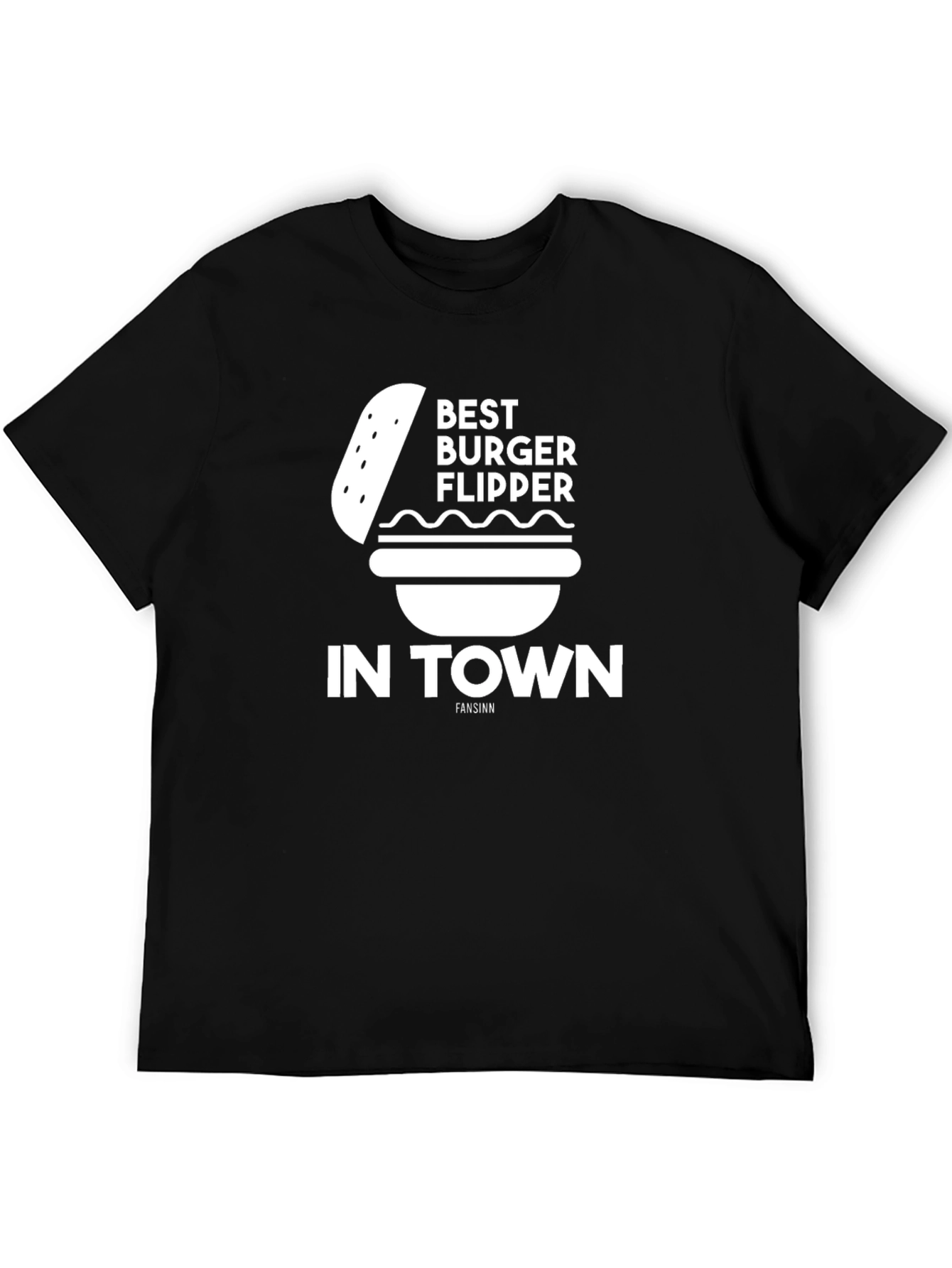 Best Burger Flipper in Town T-Shirt - Black