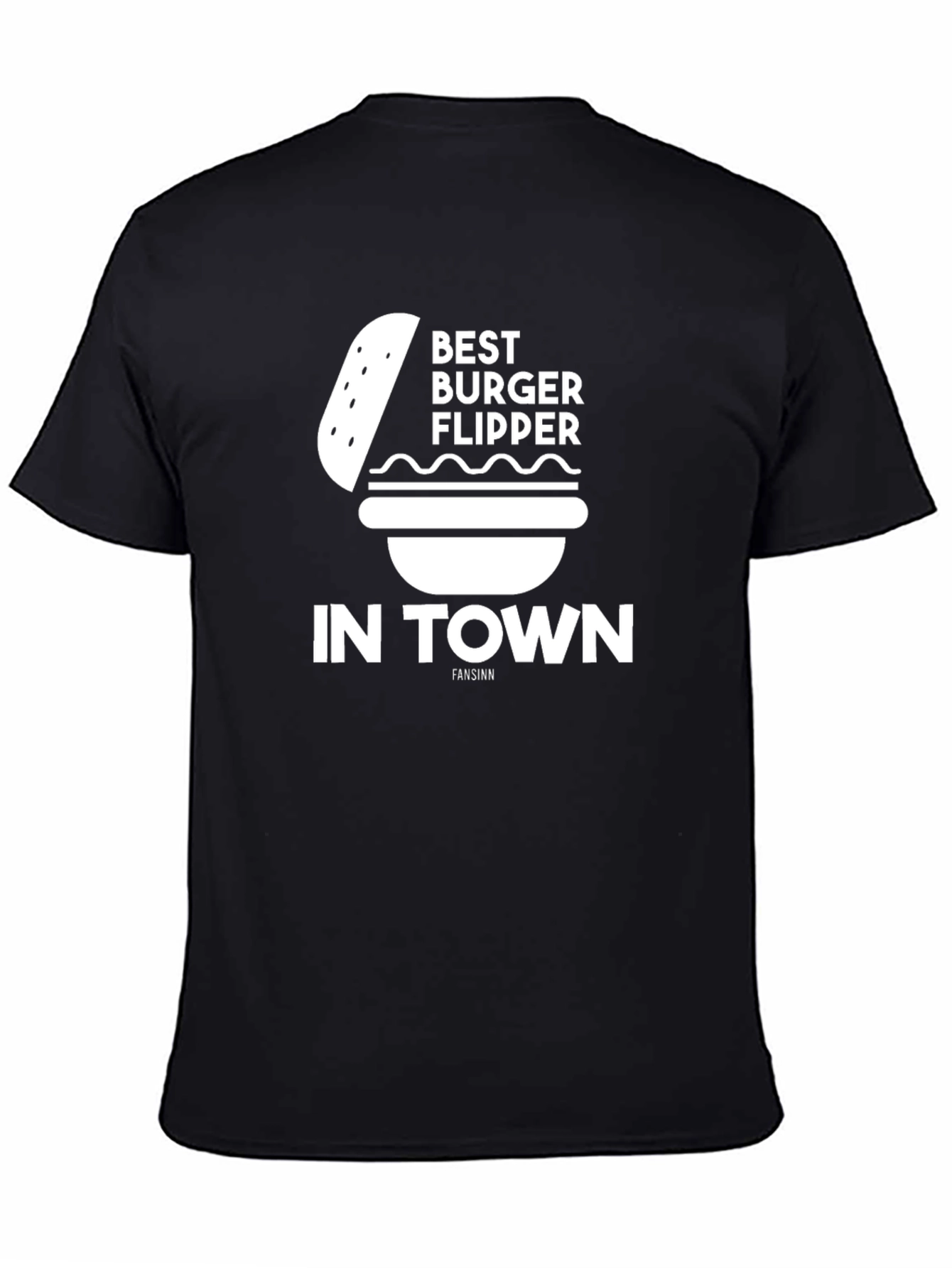 Best Burger Flipper in Town T-Shirt - Black