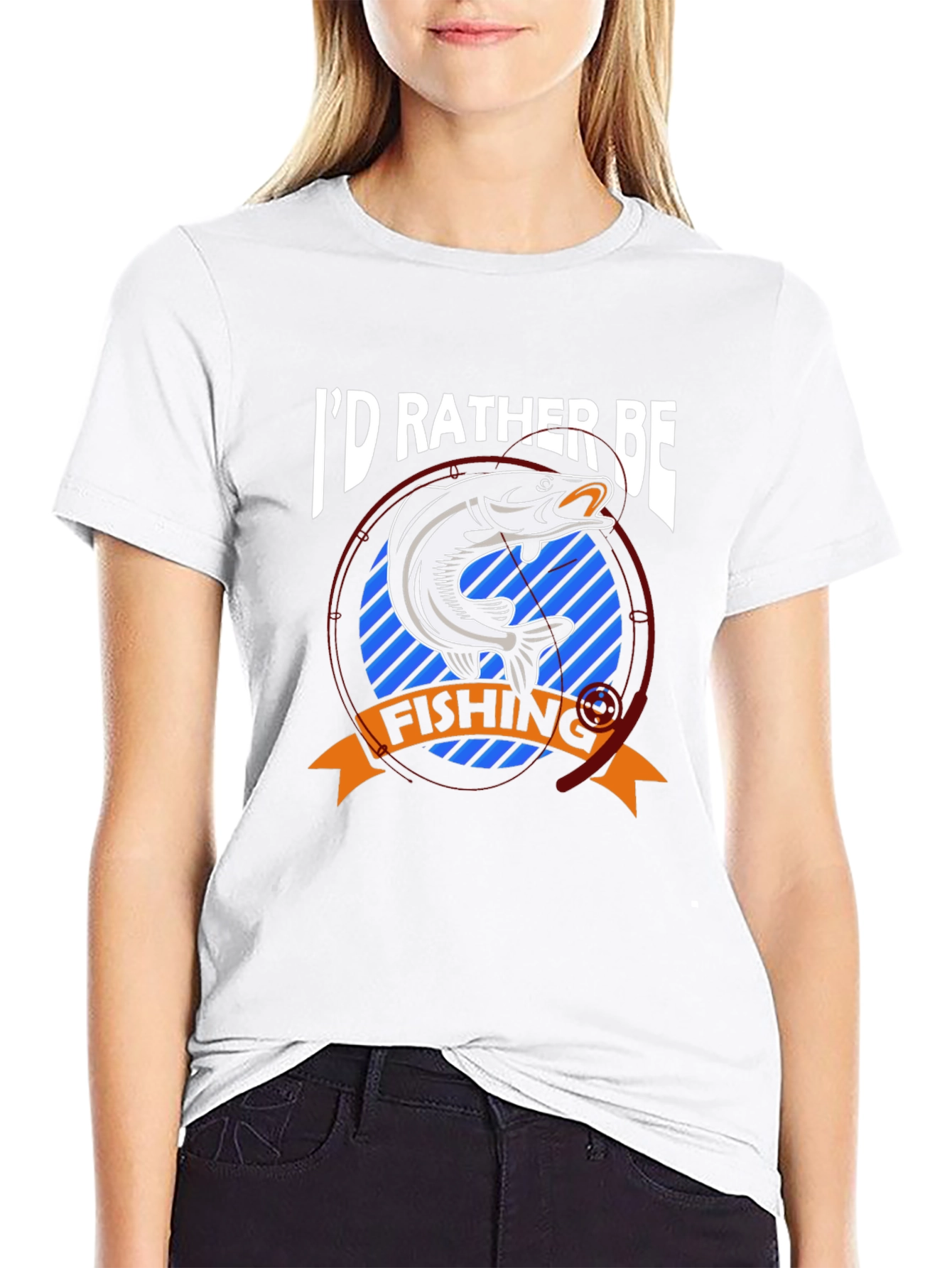 Id Rather Be Fishing T-Shirt - Bass Graphic Tee