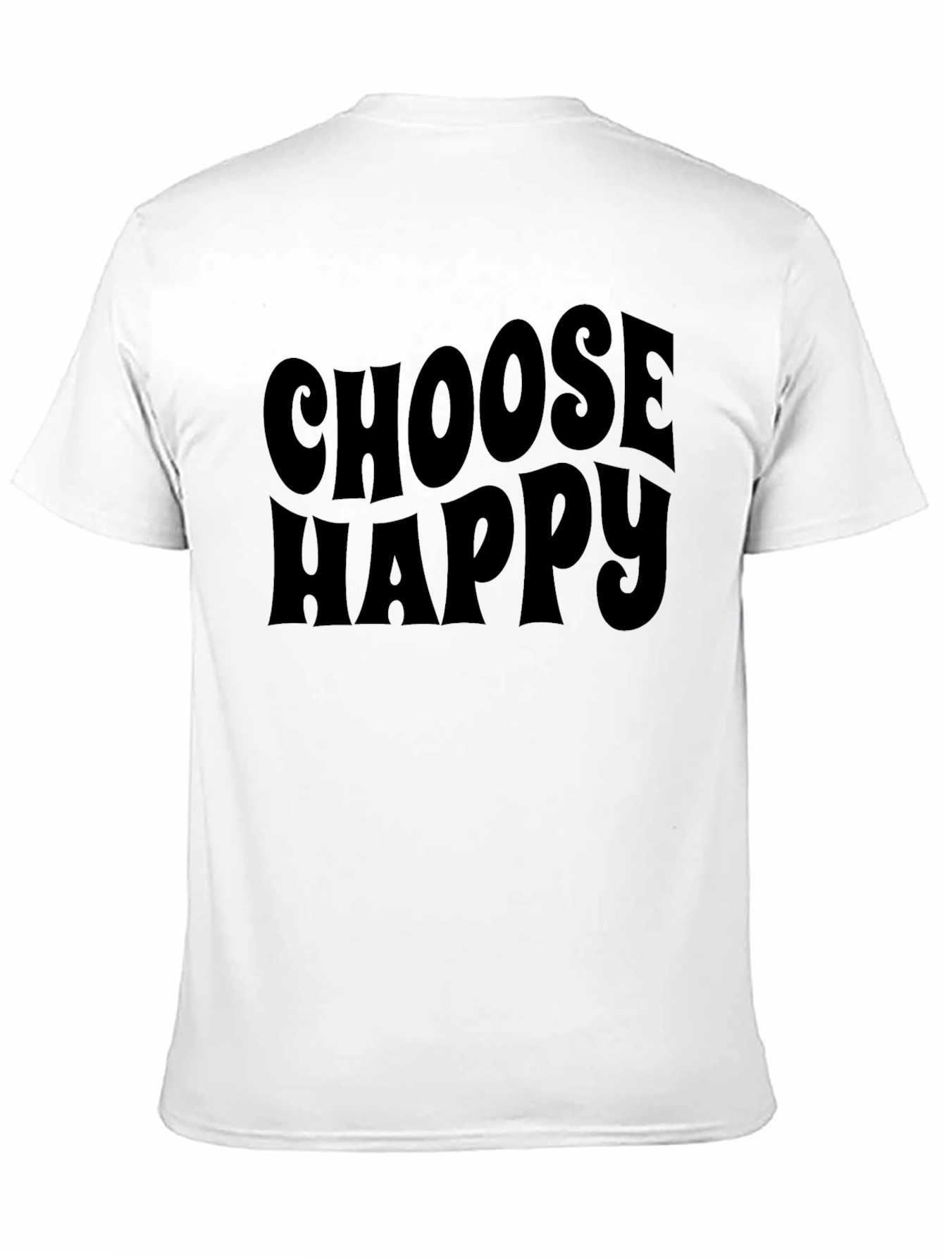 Choose Happy Graphic Tee - Retro Style