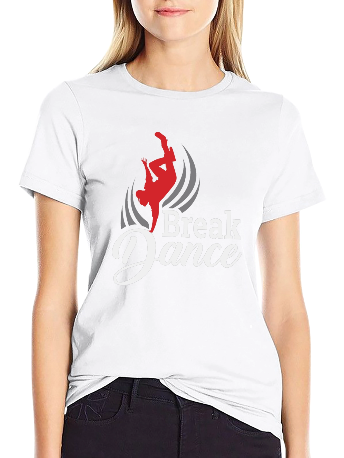 Break Dance Graphic Black T-Shirt