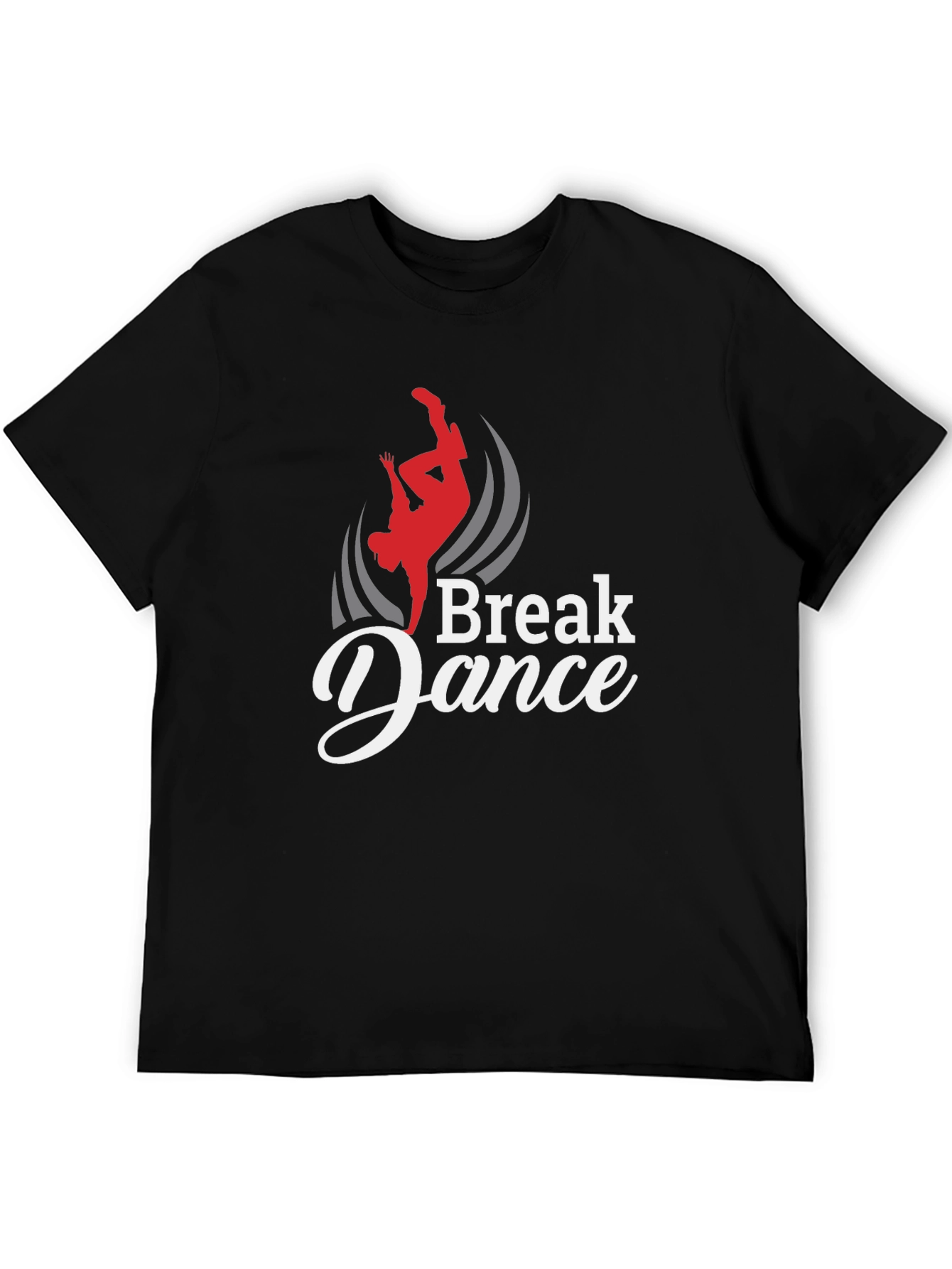 Break Dance Graphic Black T-Shirt