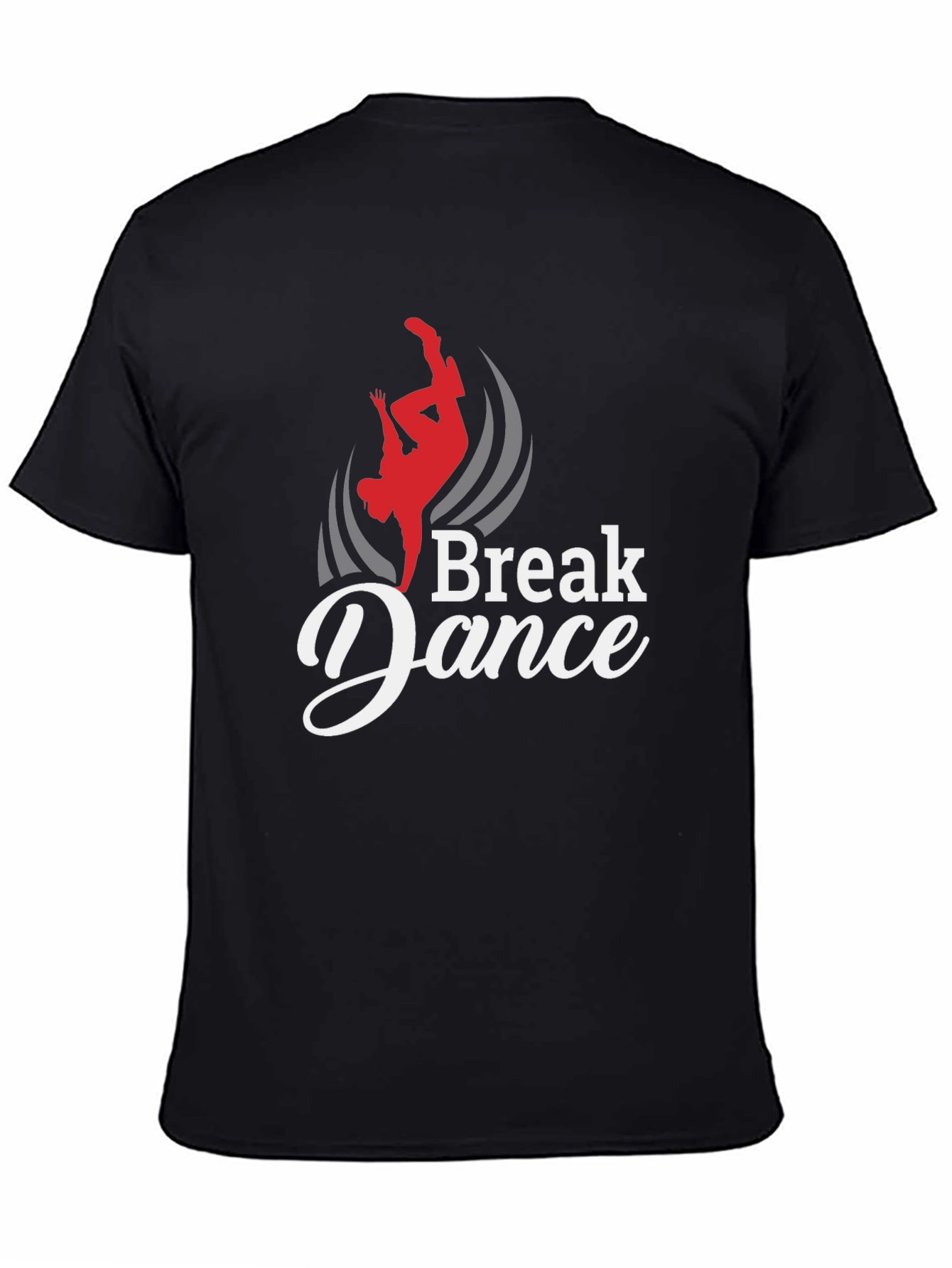 Break Dance Graphic Black T-Shirt
