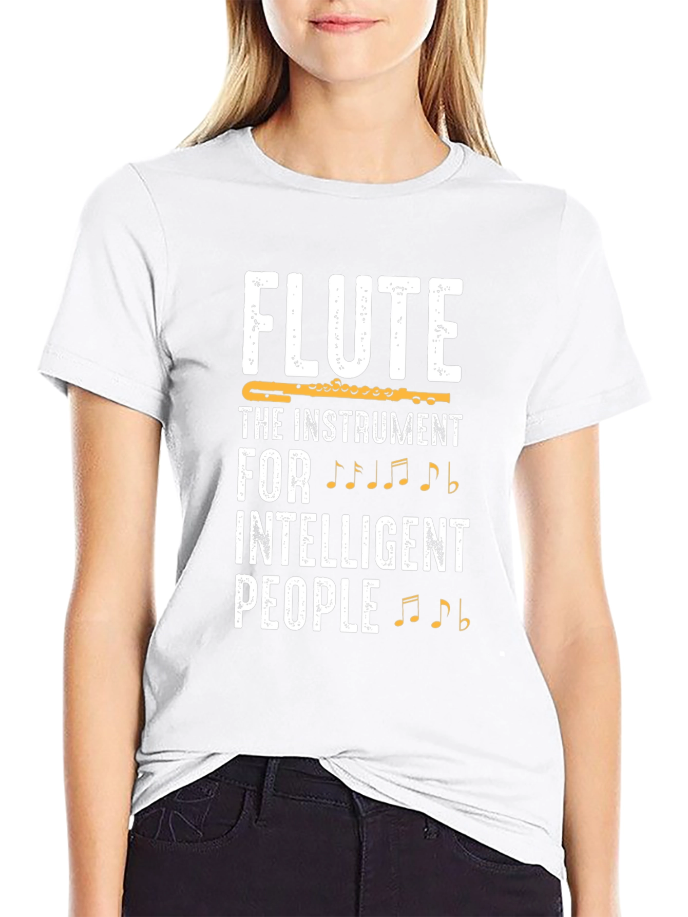 Flute Instrument T-Shirt - Intelligent People Tee