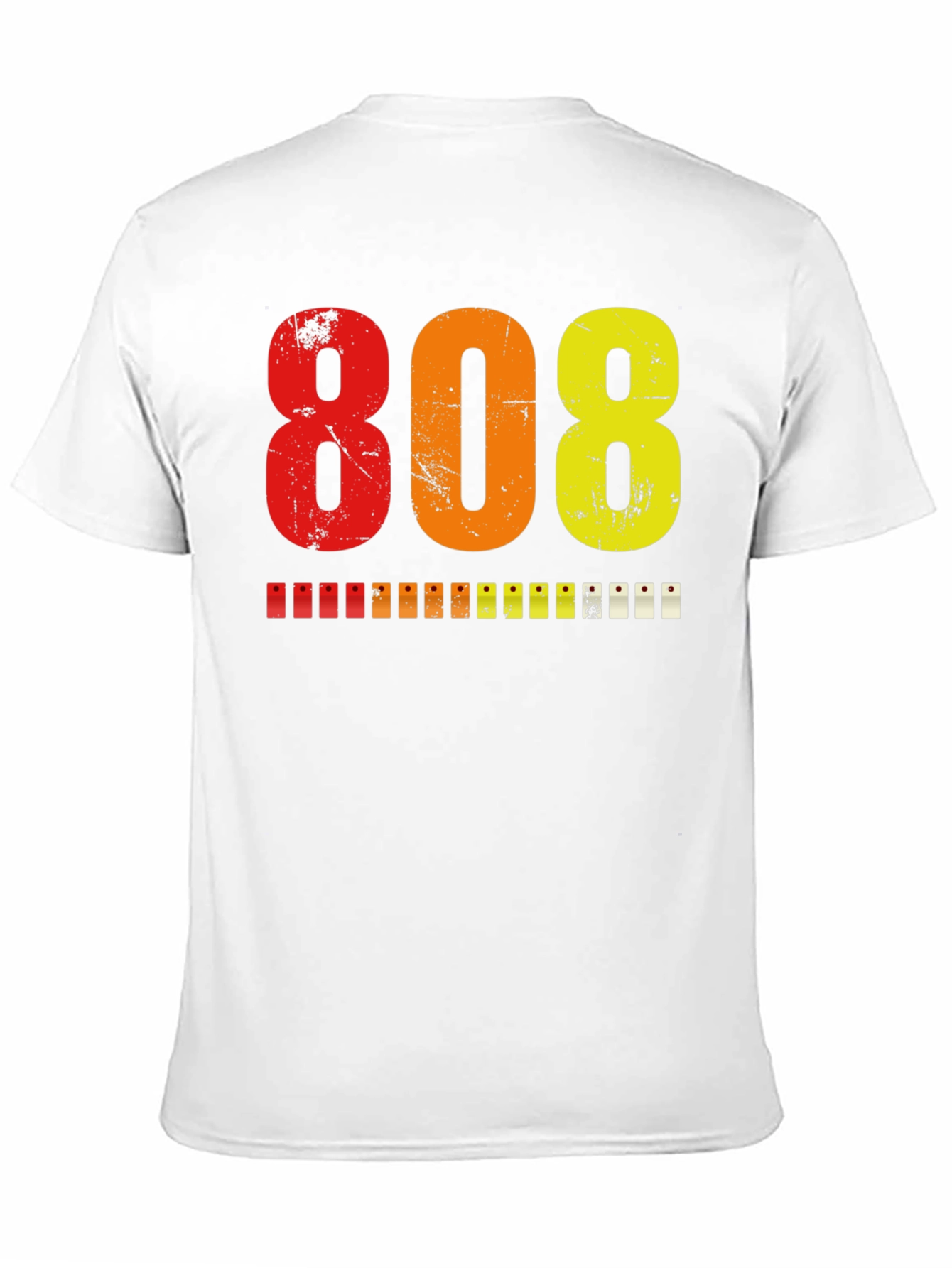 808 Graphic Print Black T-Shirt