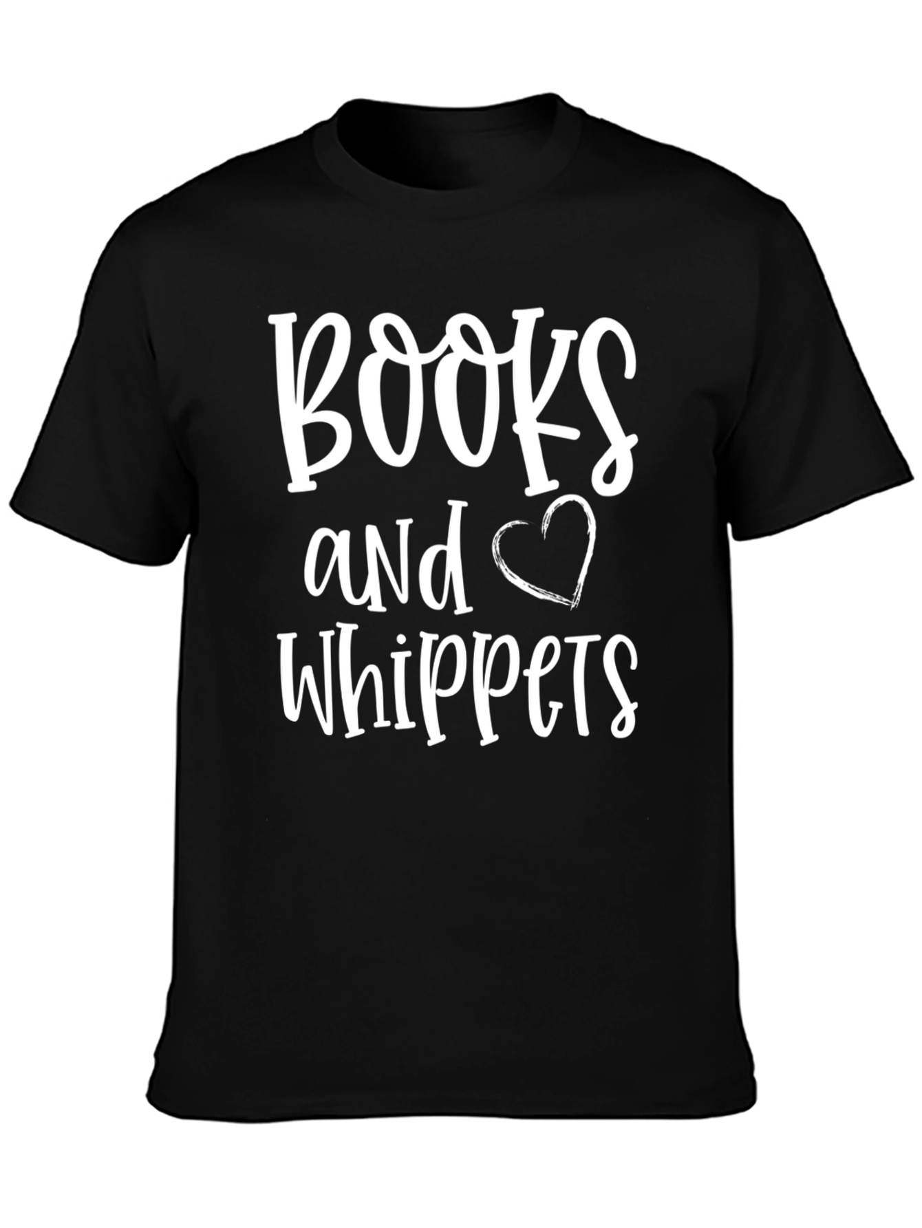 Books and Whippets Graphic Tee