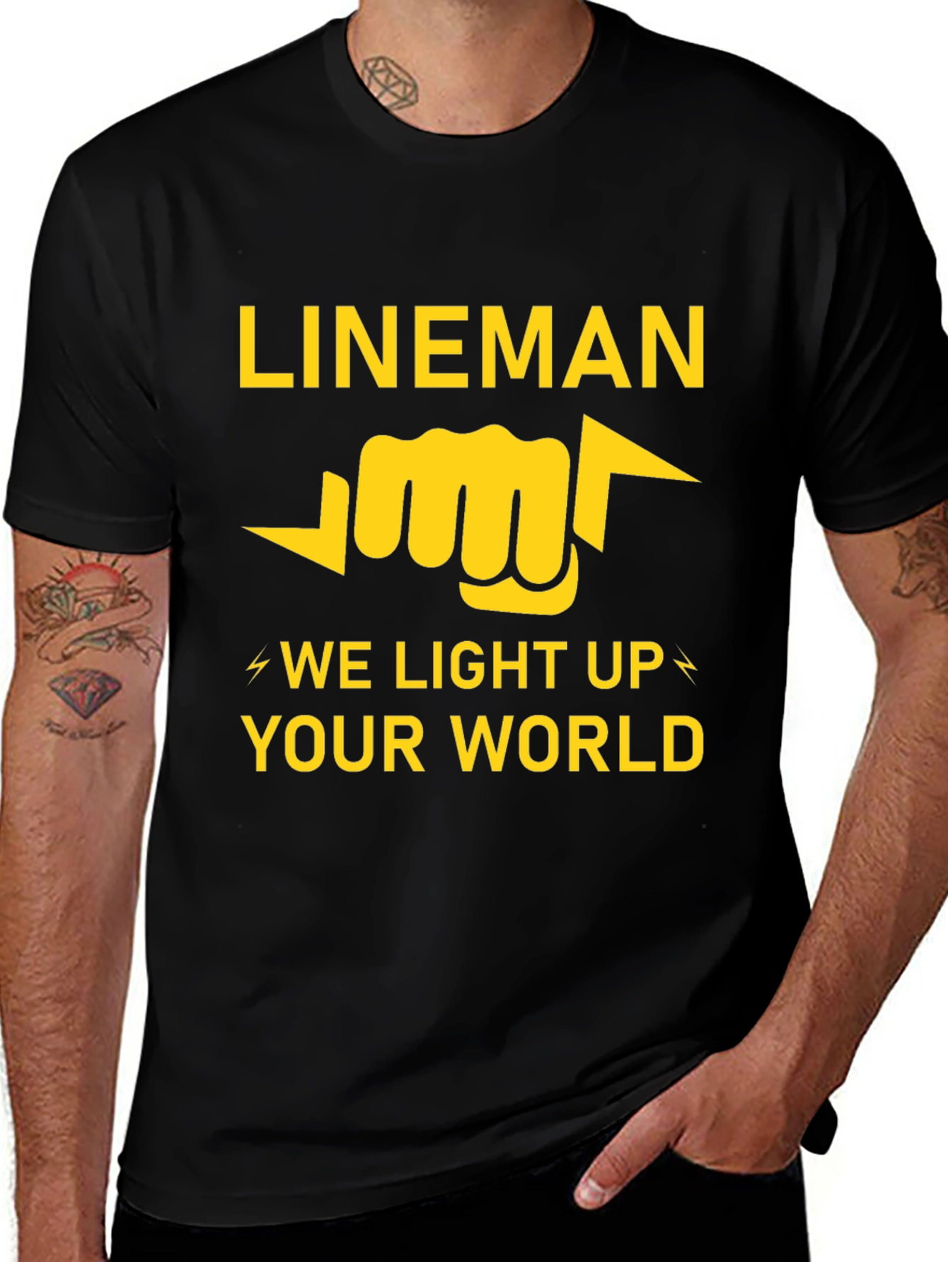 Lineman T-Shirt - We Light Up Your World