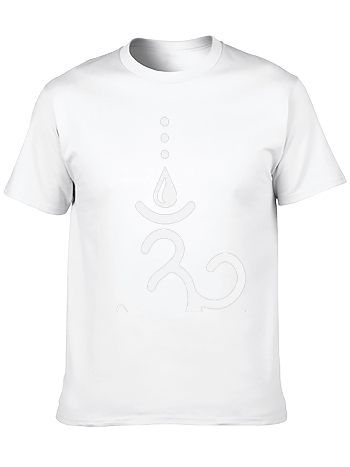 Om Symbol Graphic Print Black T-Shirt