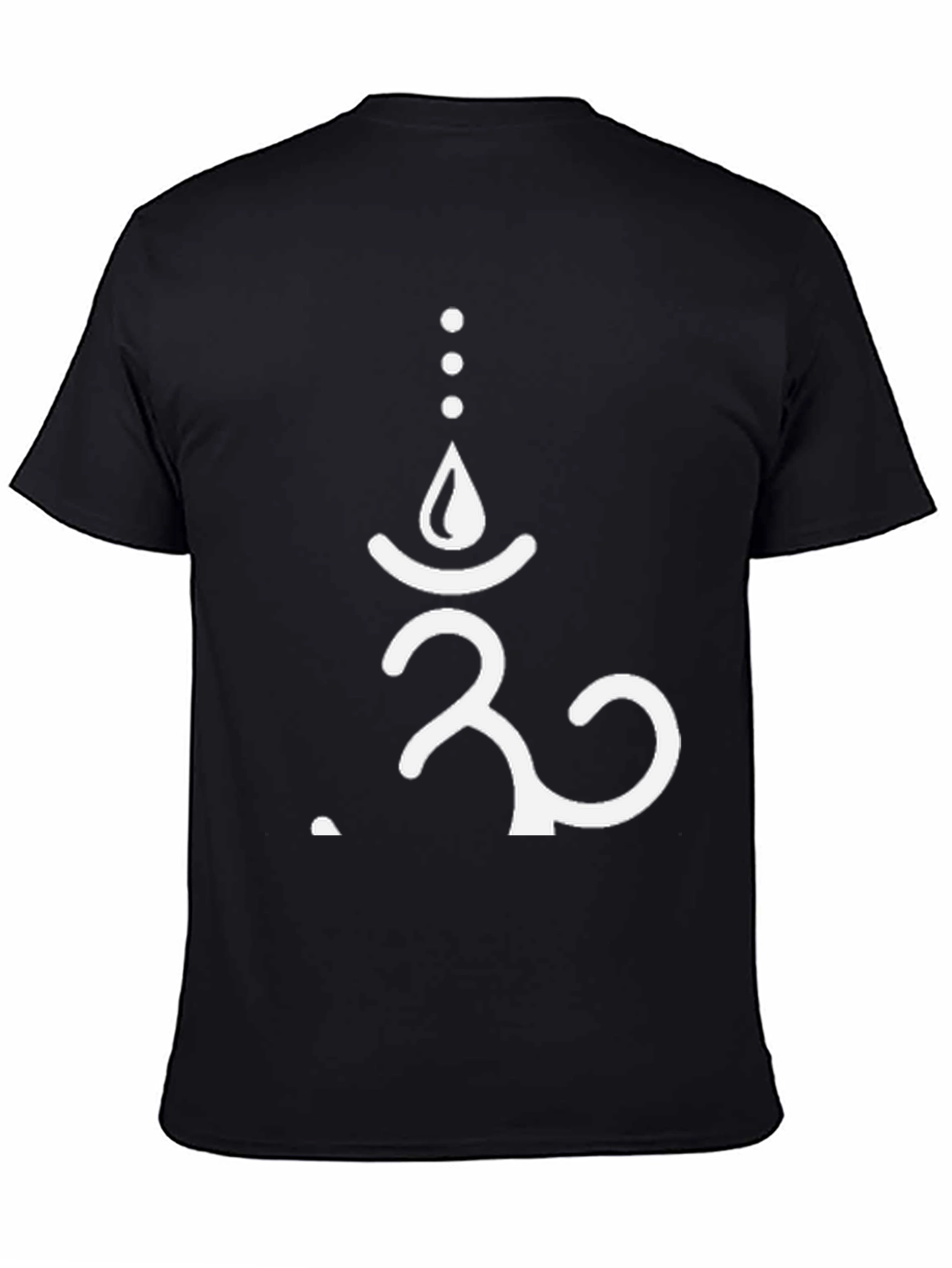 Om Symbol Graphic Print Black T-Shirt