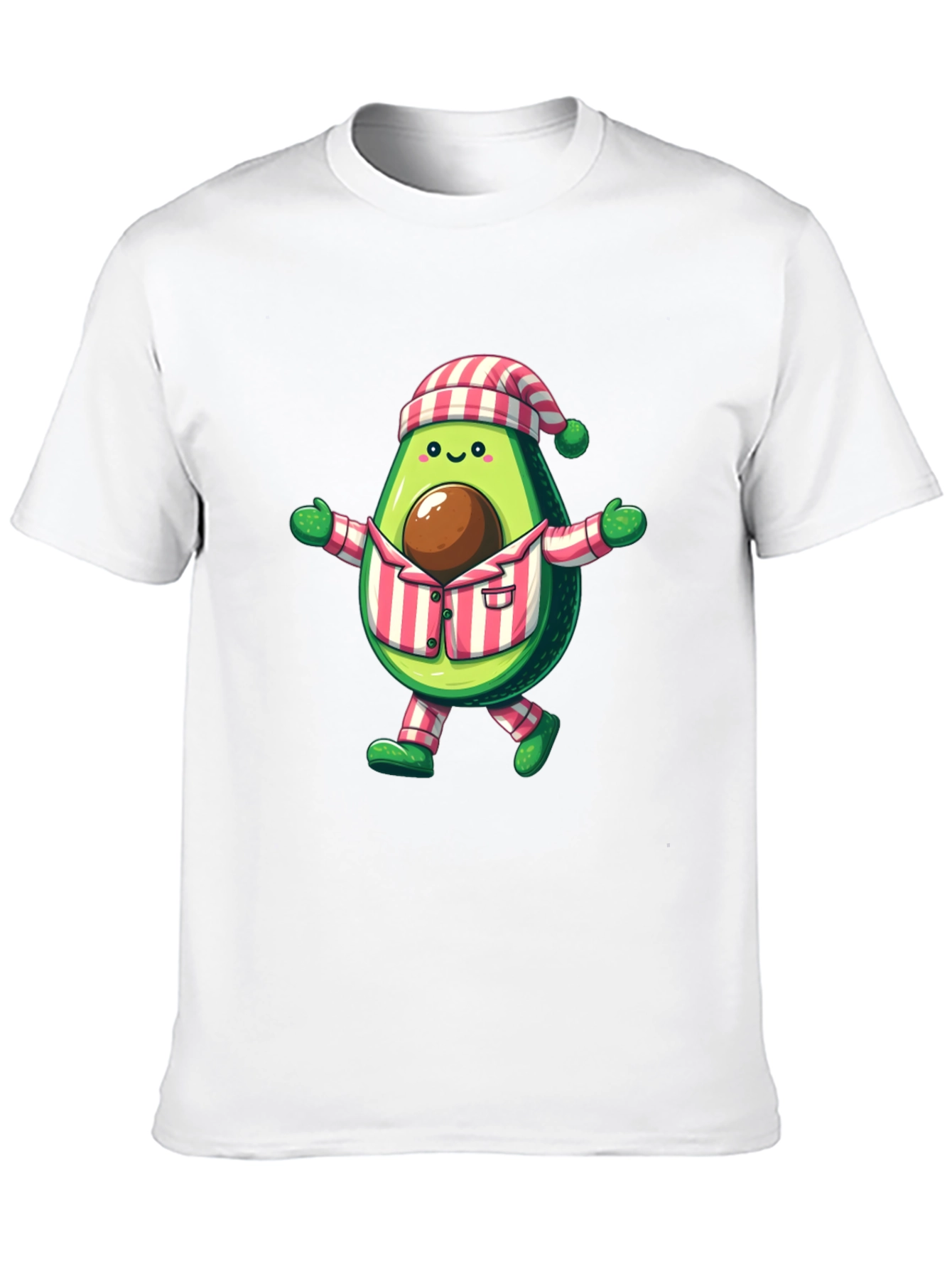 Avocado Pajama T-Shirt - Funny Cartoon Tee