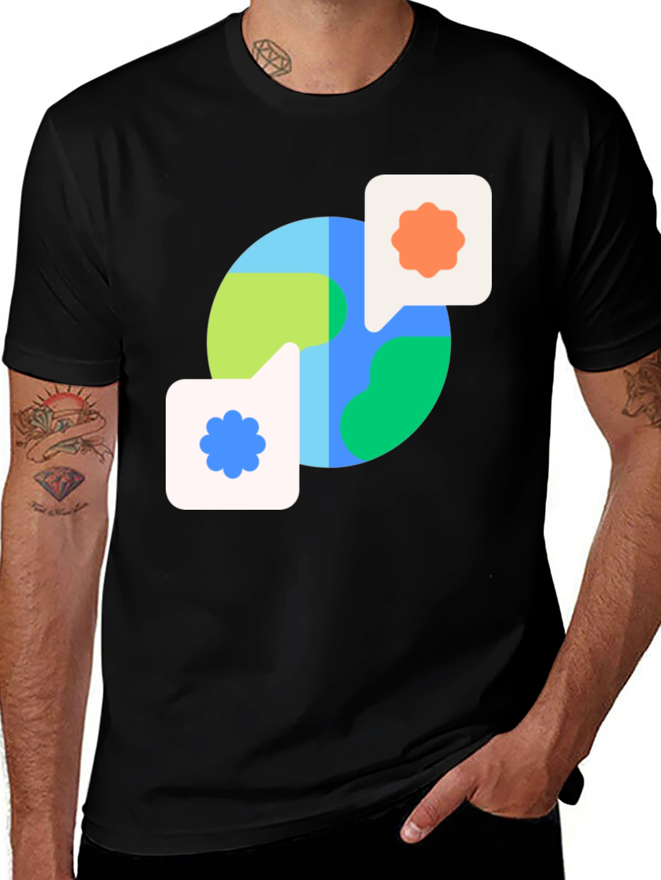 Earth Conversation T-Shirt - Global Dialogue