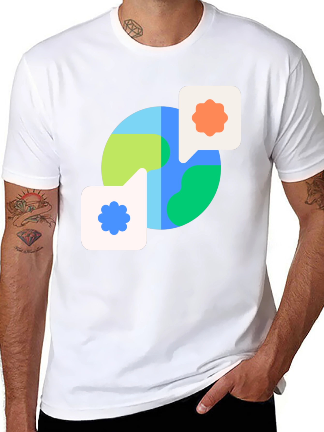 Earth Conversation T-Shirt - Global Dialogue