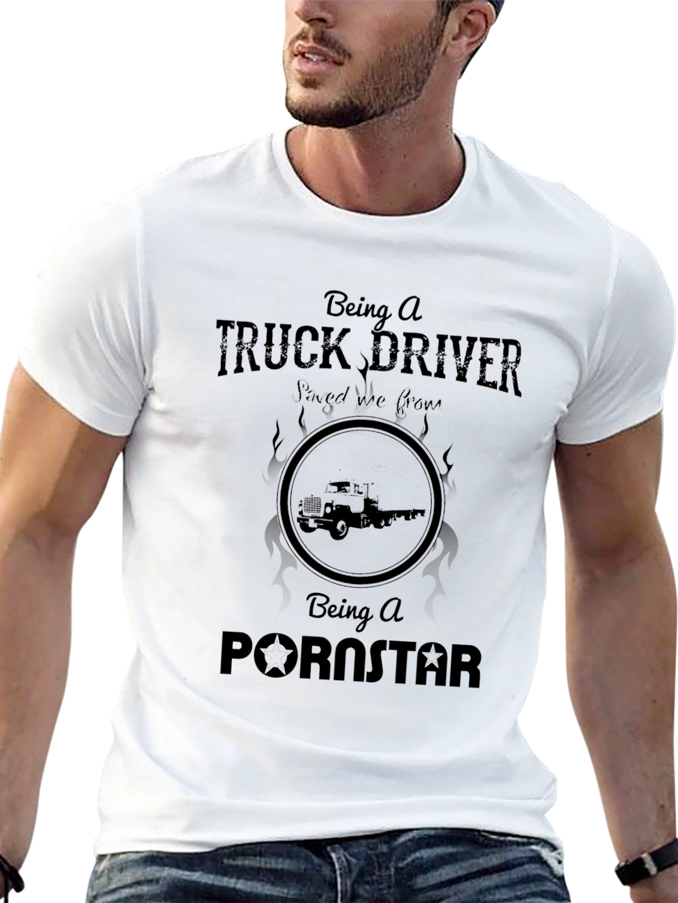 Funny Truck Driver Graphic T-Shirt