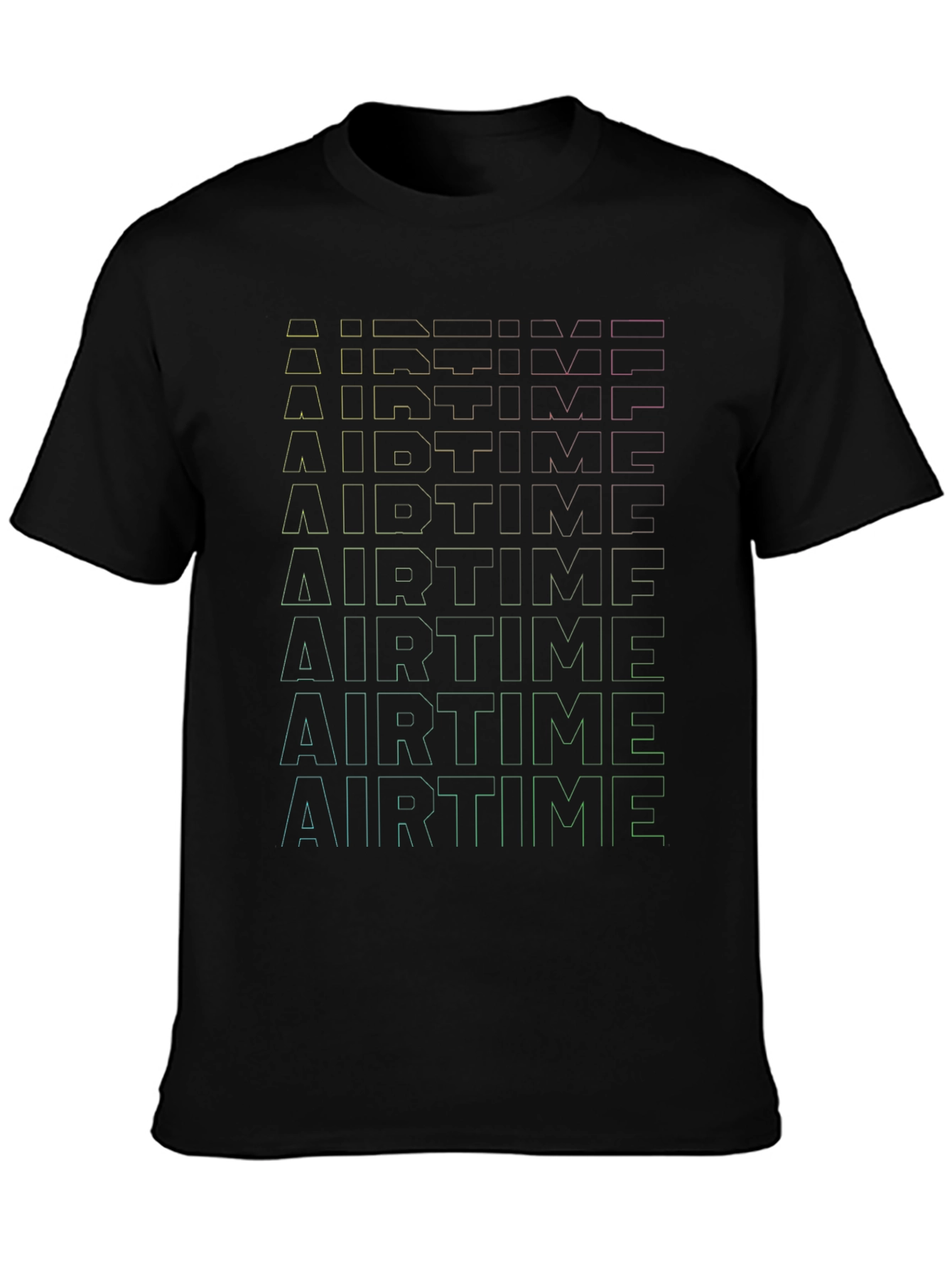 Airtime Graphic Print Black T-Shirt