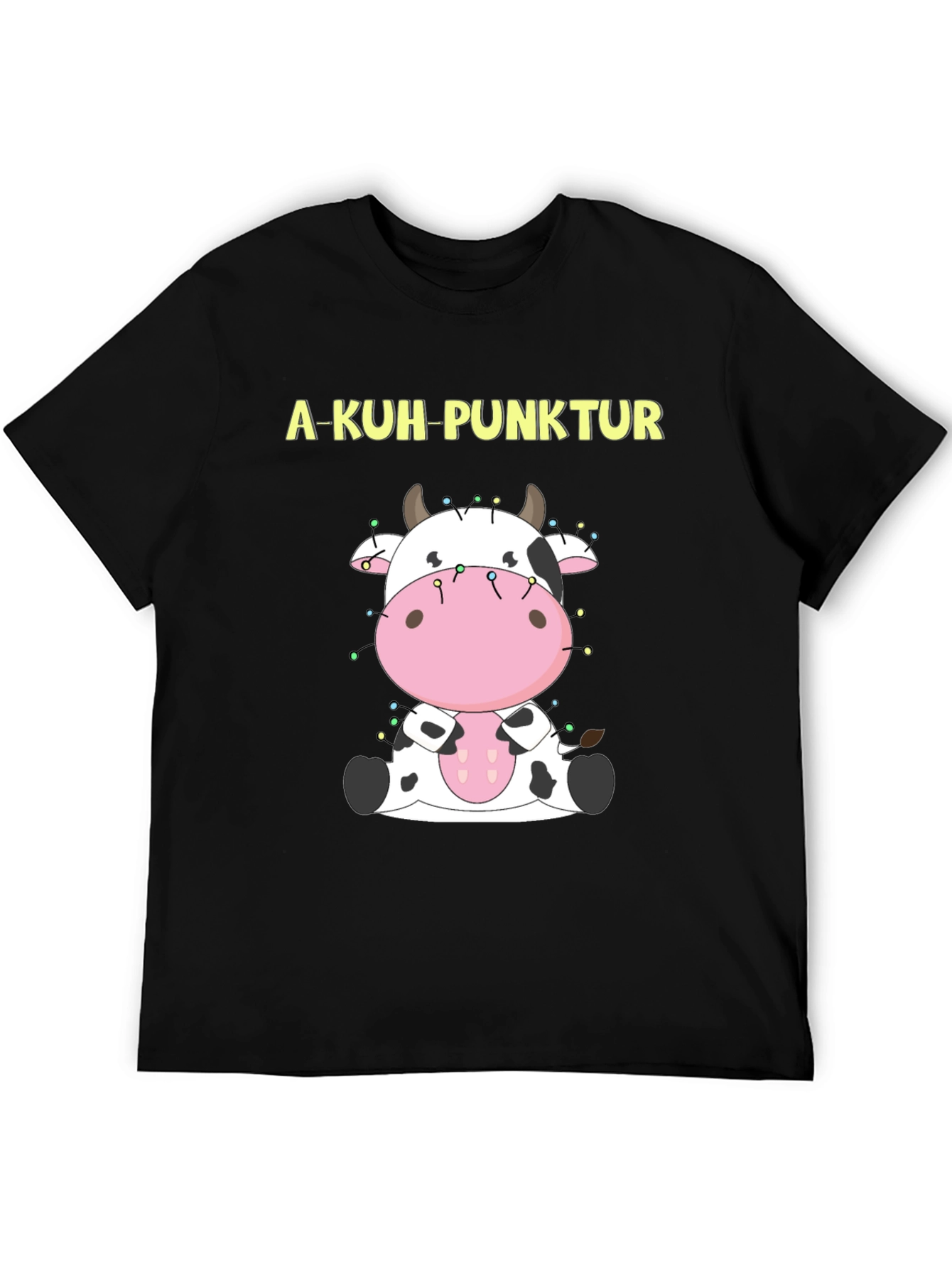 A-Kuh-Punktur Cow Graphic T-Shirt